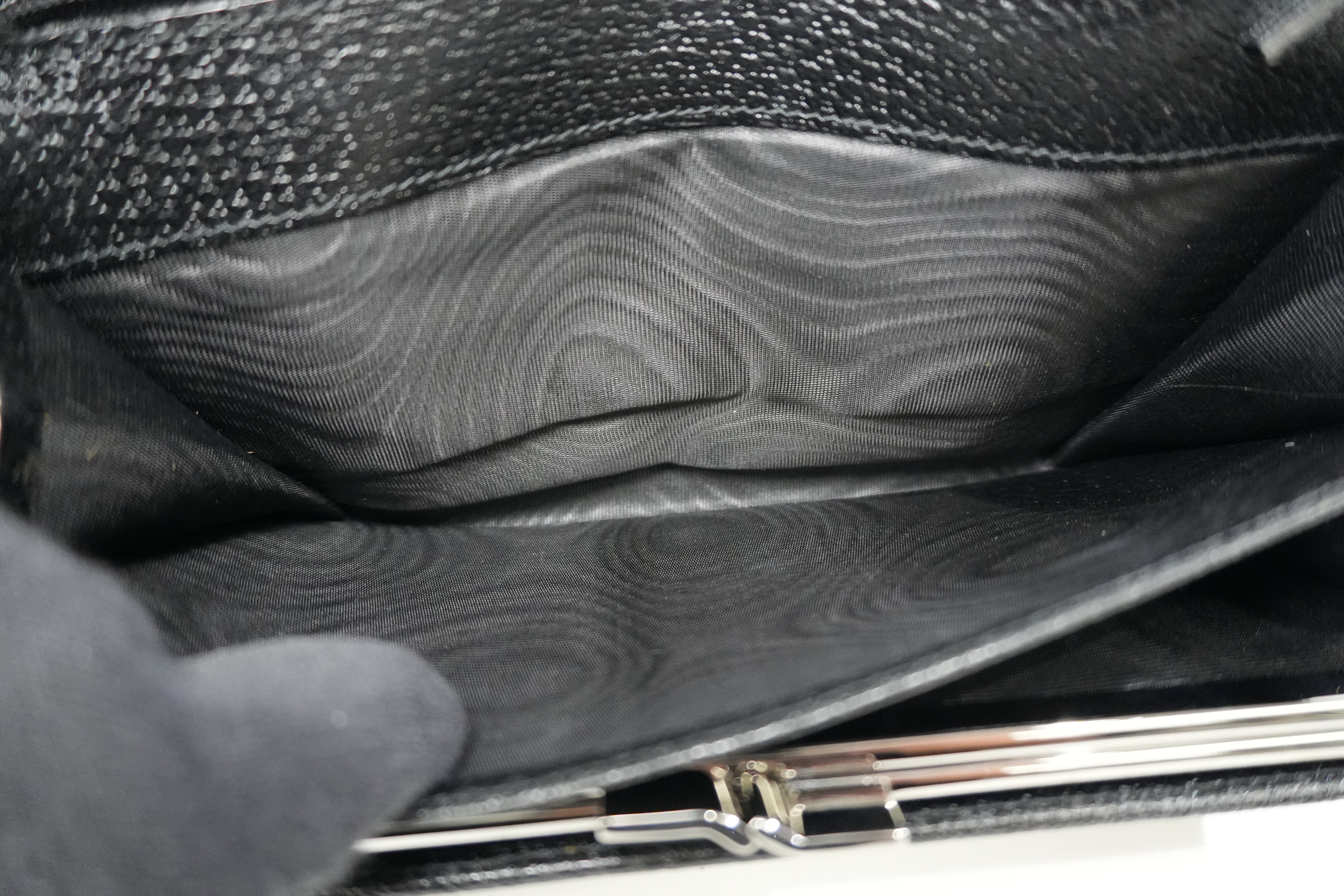 Gucci Canvas Long Wallet Black Used