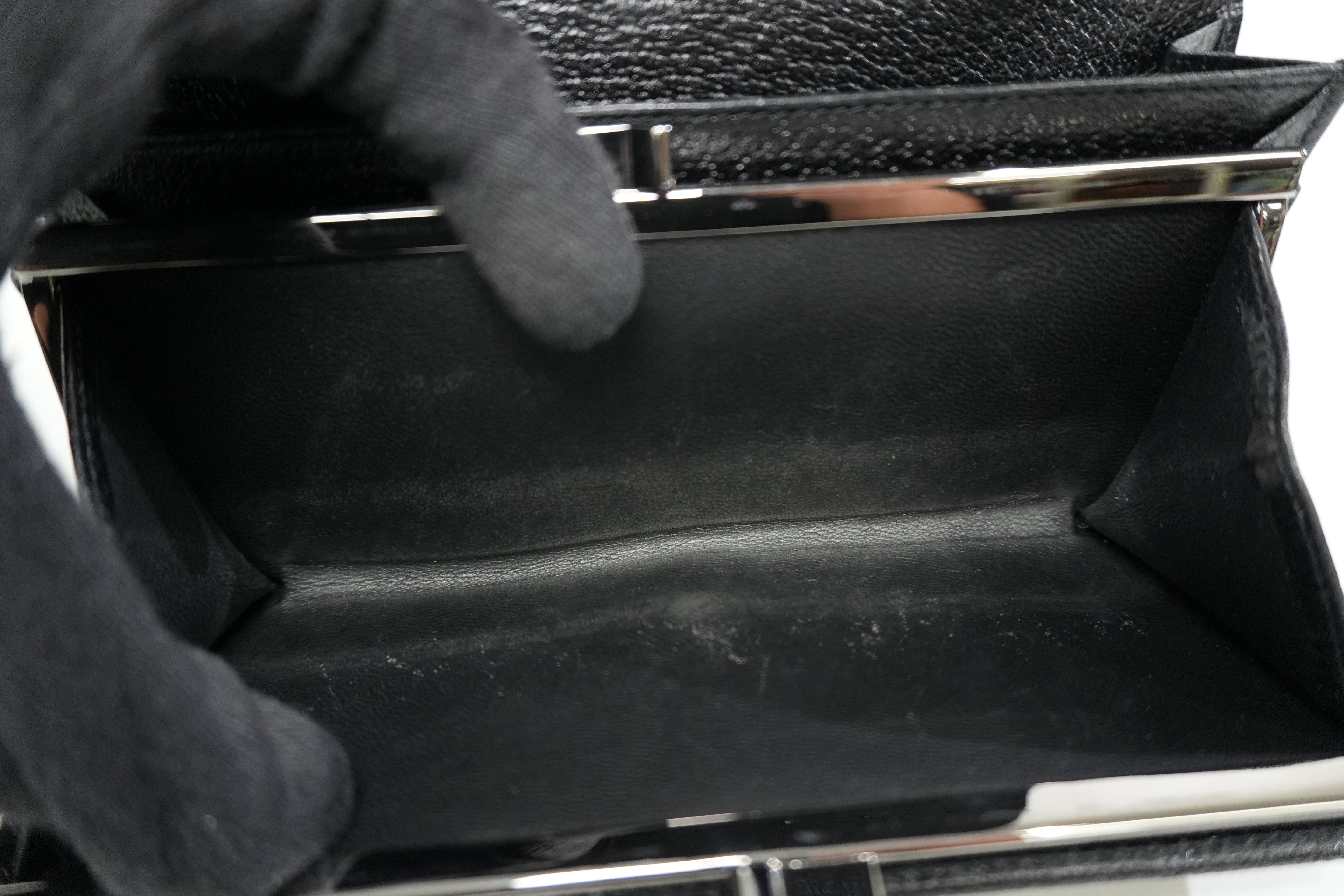 Gucci Canvas Long Wallet Black Used