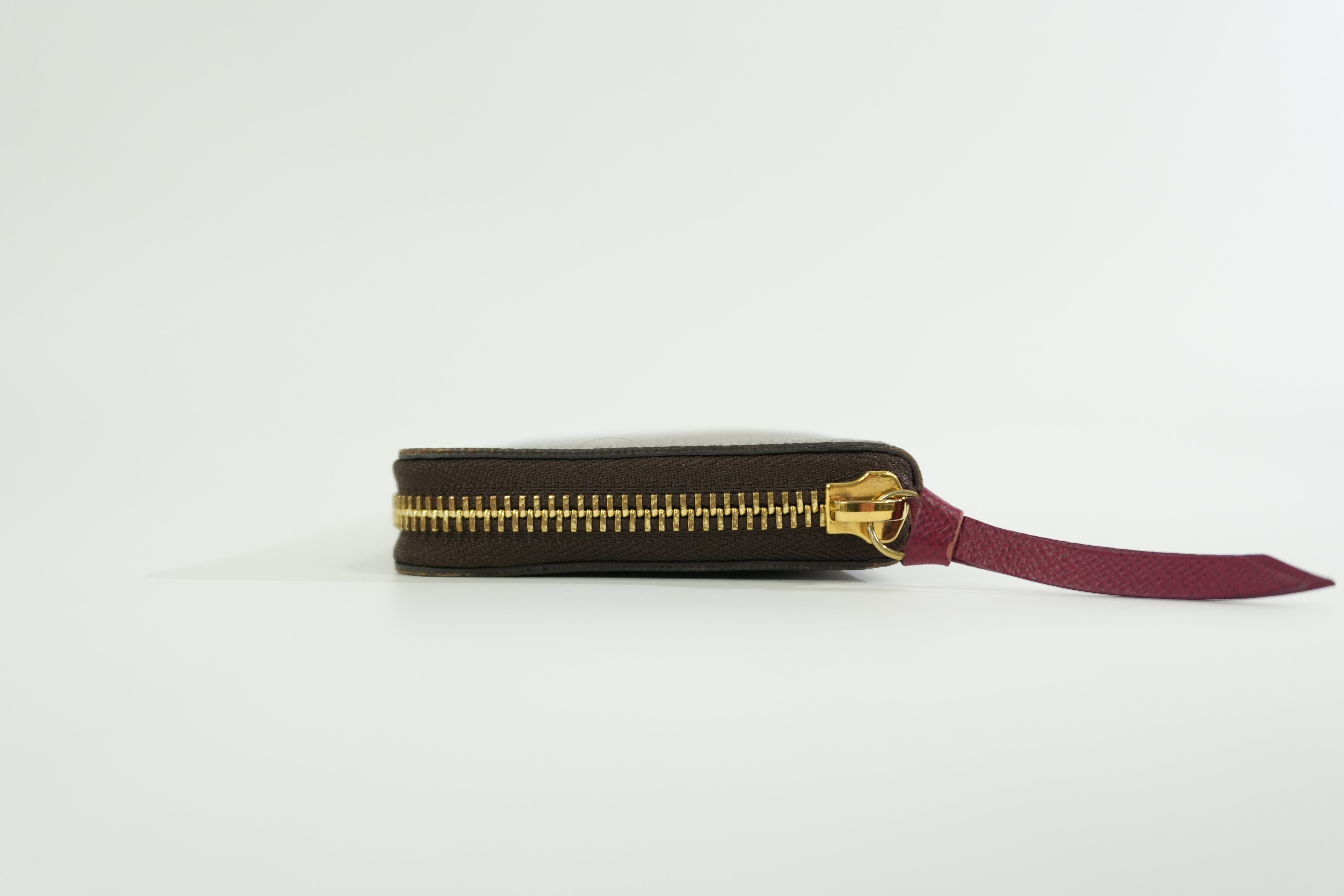Louis Vuitton Monogram Clemence Wallet Purple Used