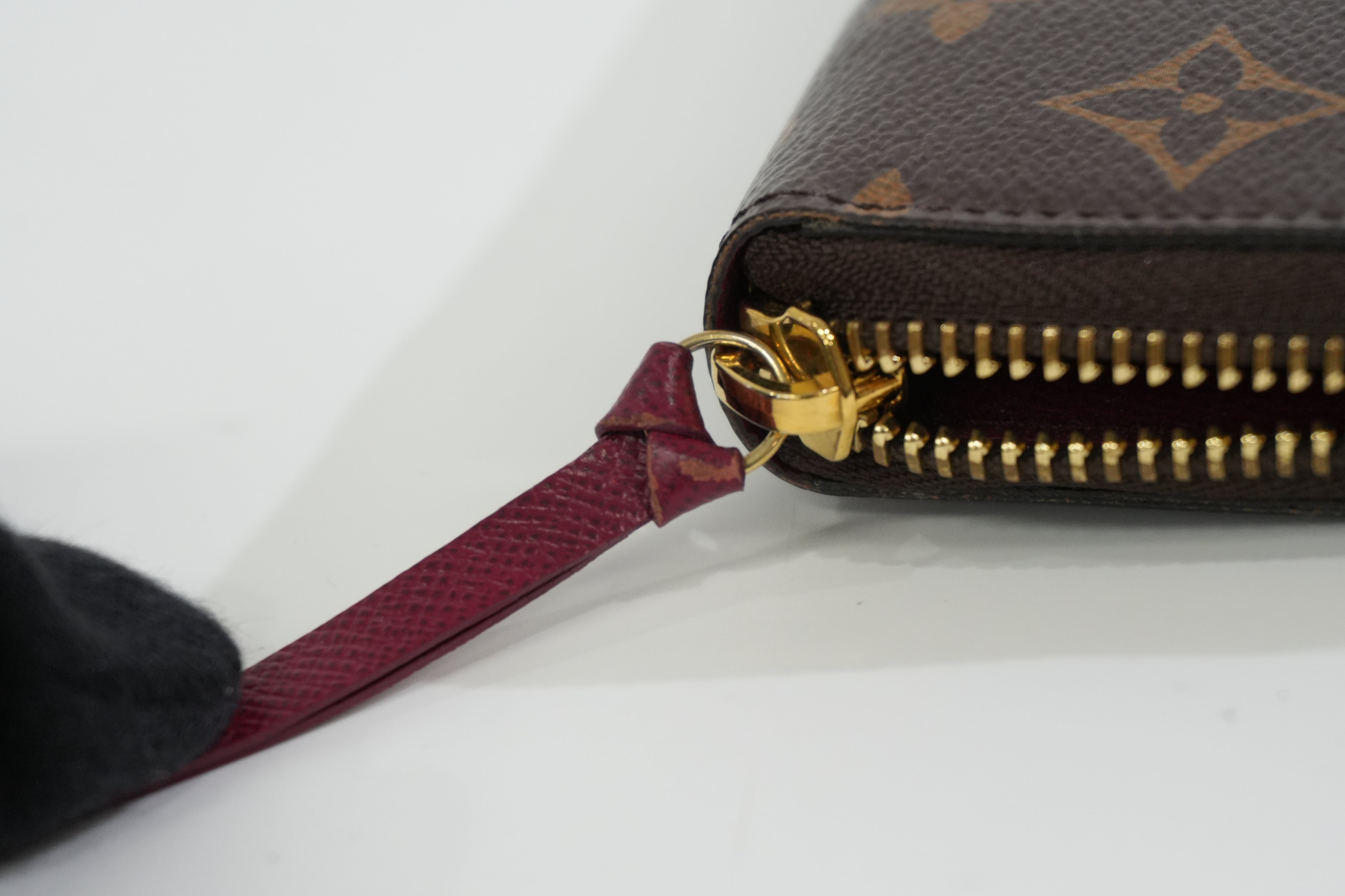 Louis Vuitton Monogram Clemence Wallet Purple Used