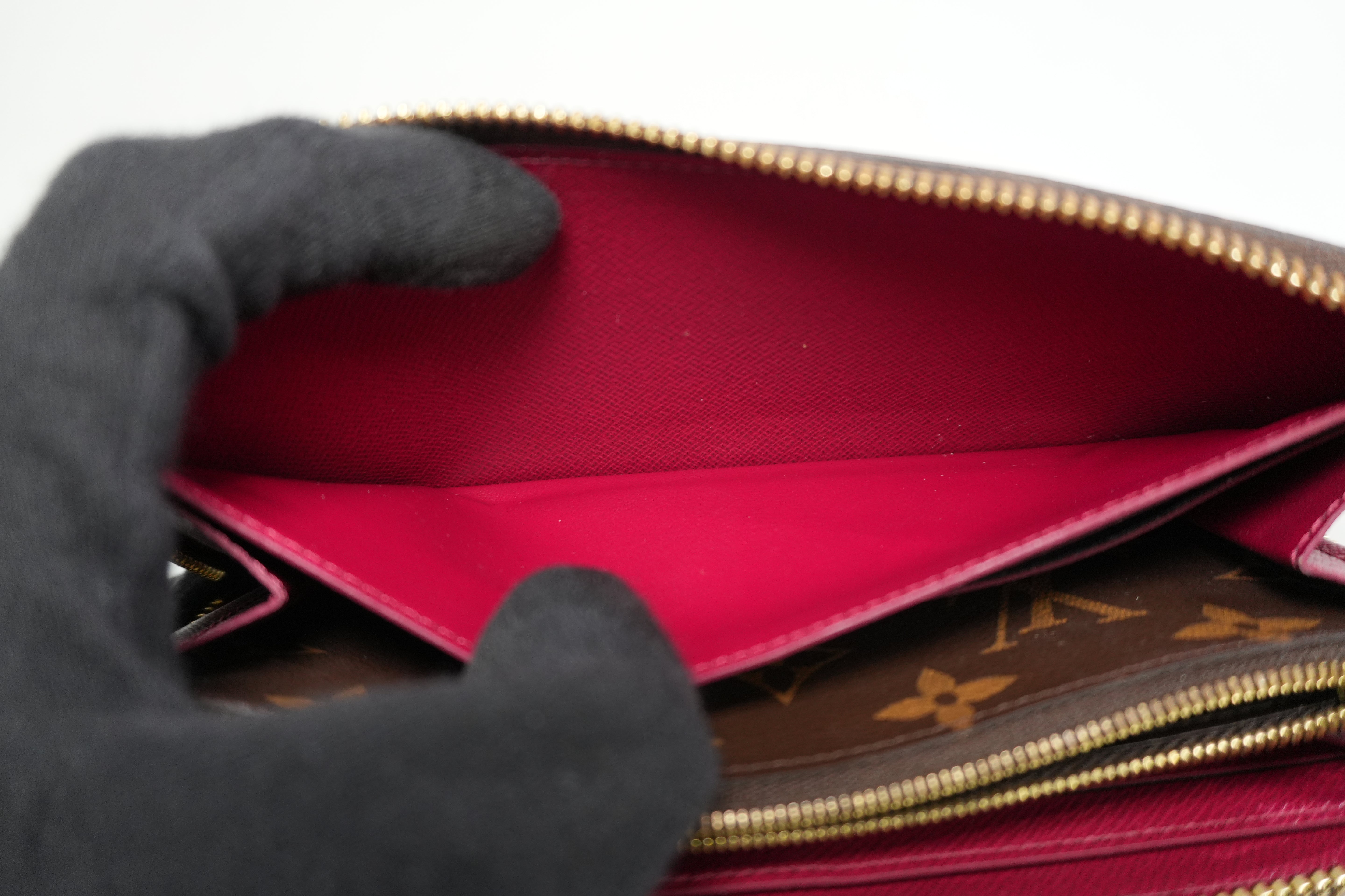 Louis Vuitton Monogram Clemence Wallet Purple Used
