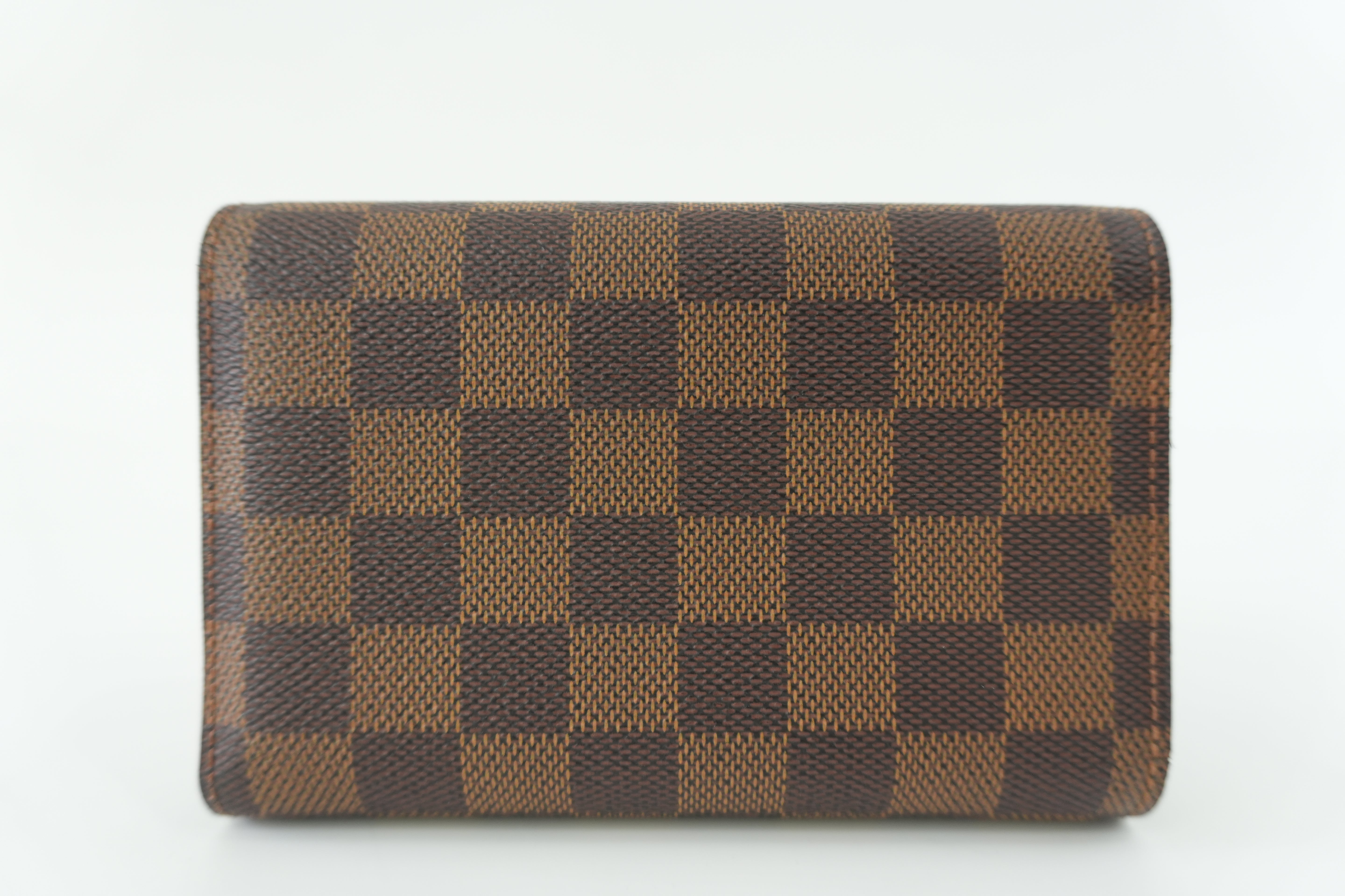 Louis Vuitton Damier Ebene Short Wallet Used