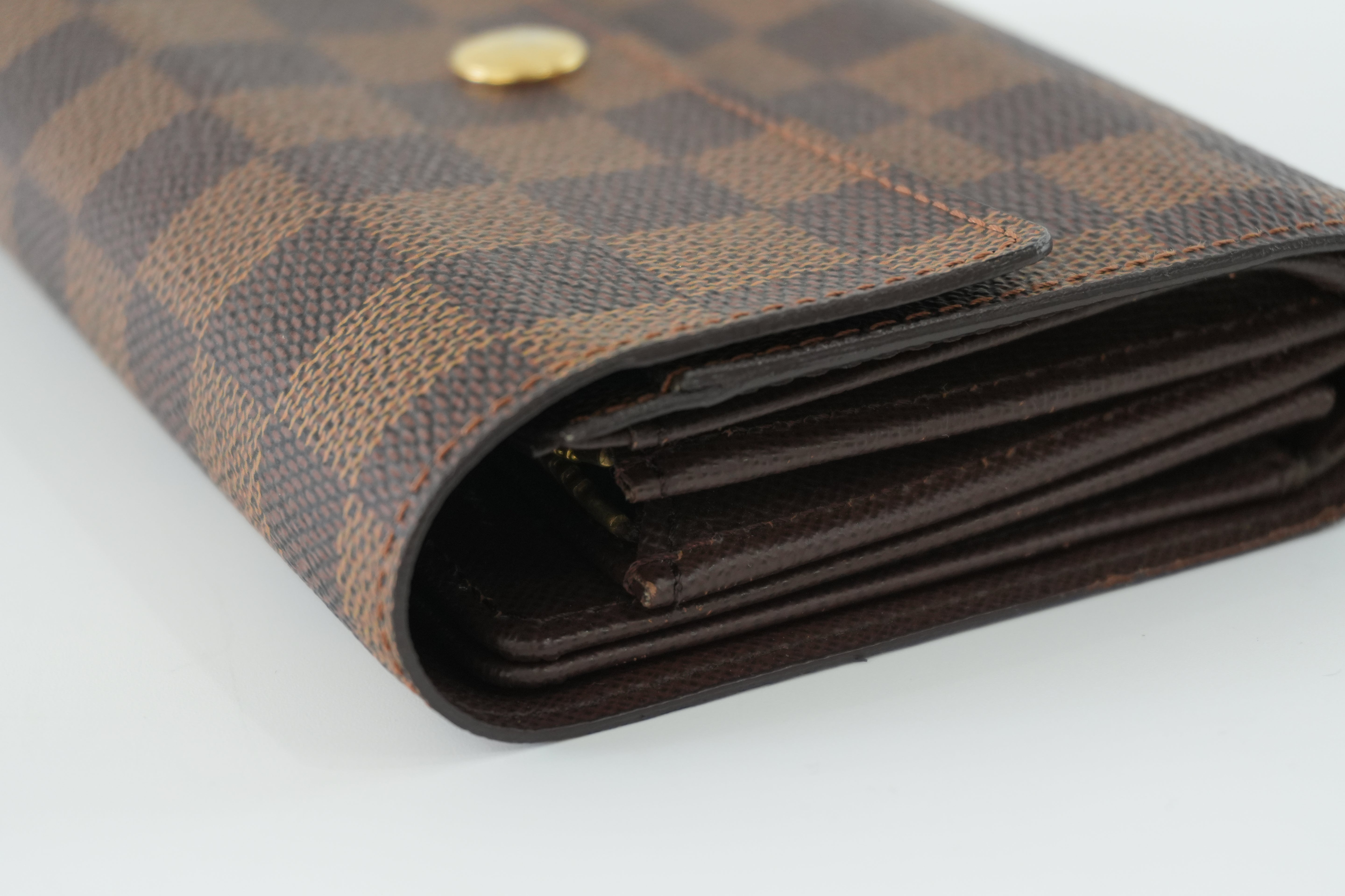Louis Vuitton Damier Ebene Short Wallet Used