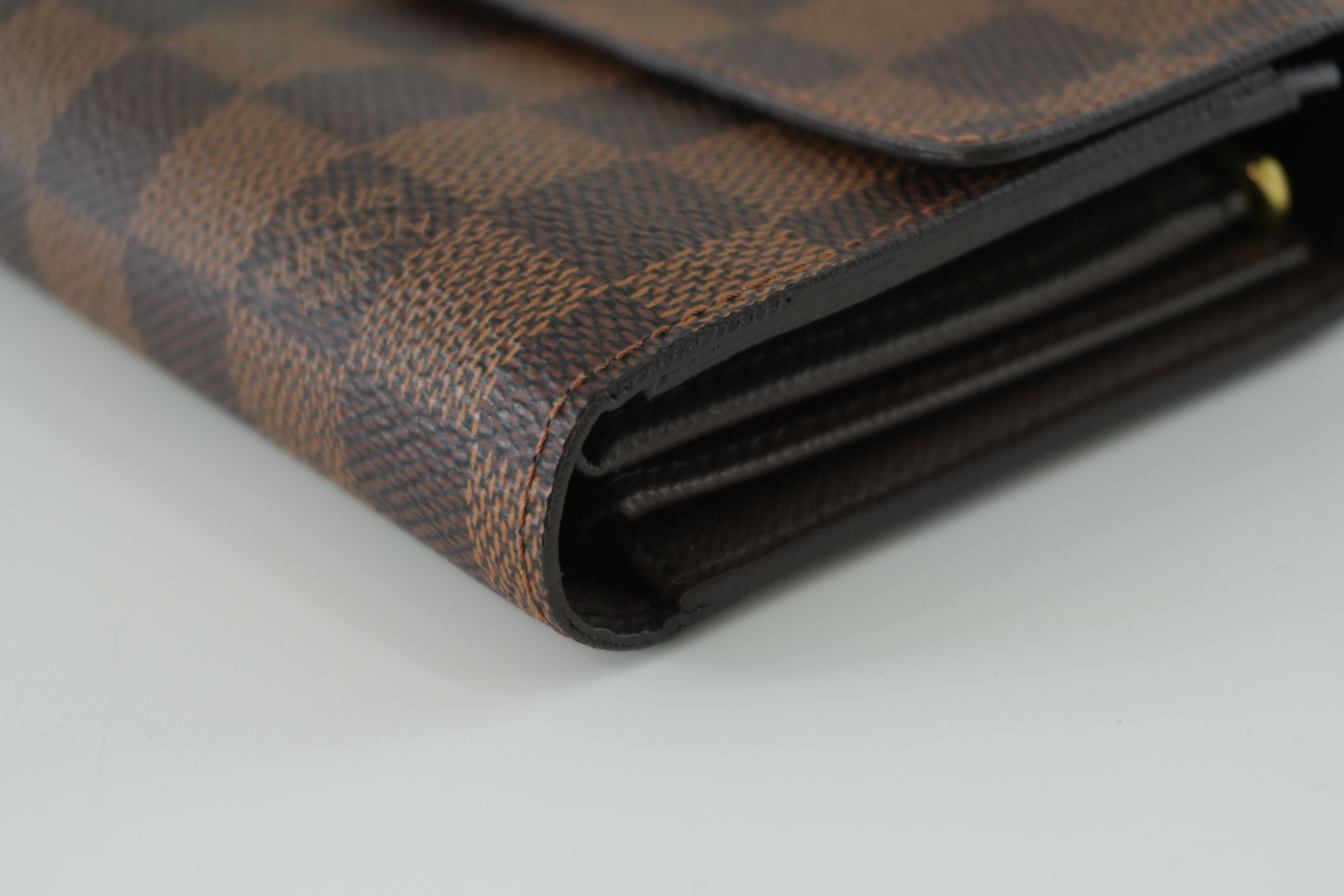 Louis Vuitton Damier Ebene Short Wallet Used