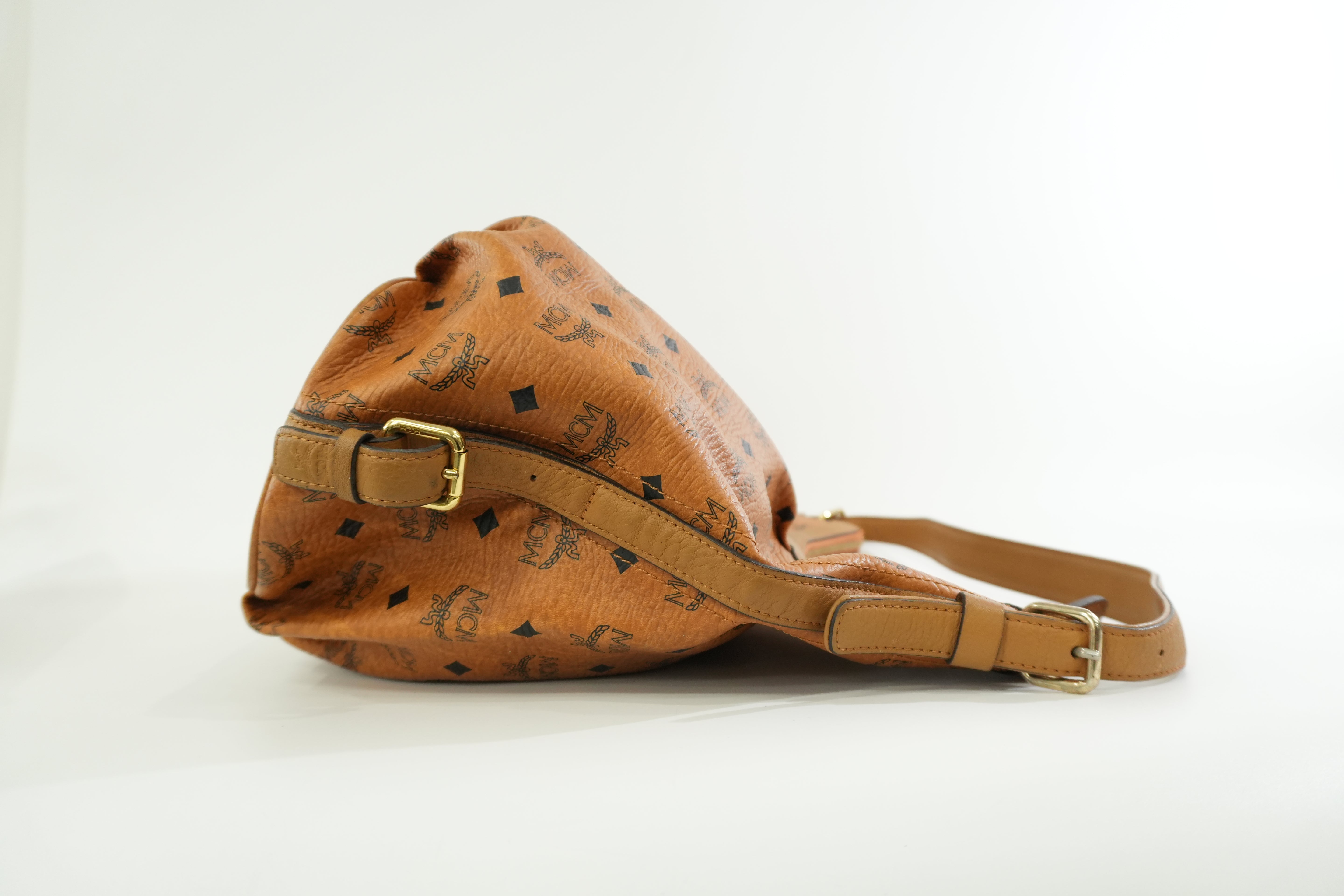 MCM Hobo Tote Bag Cognac Used
