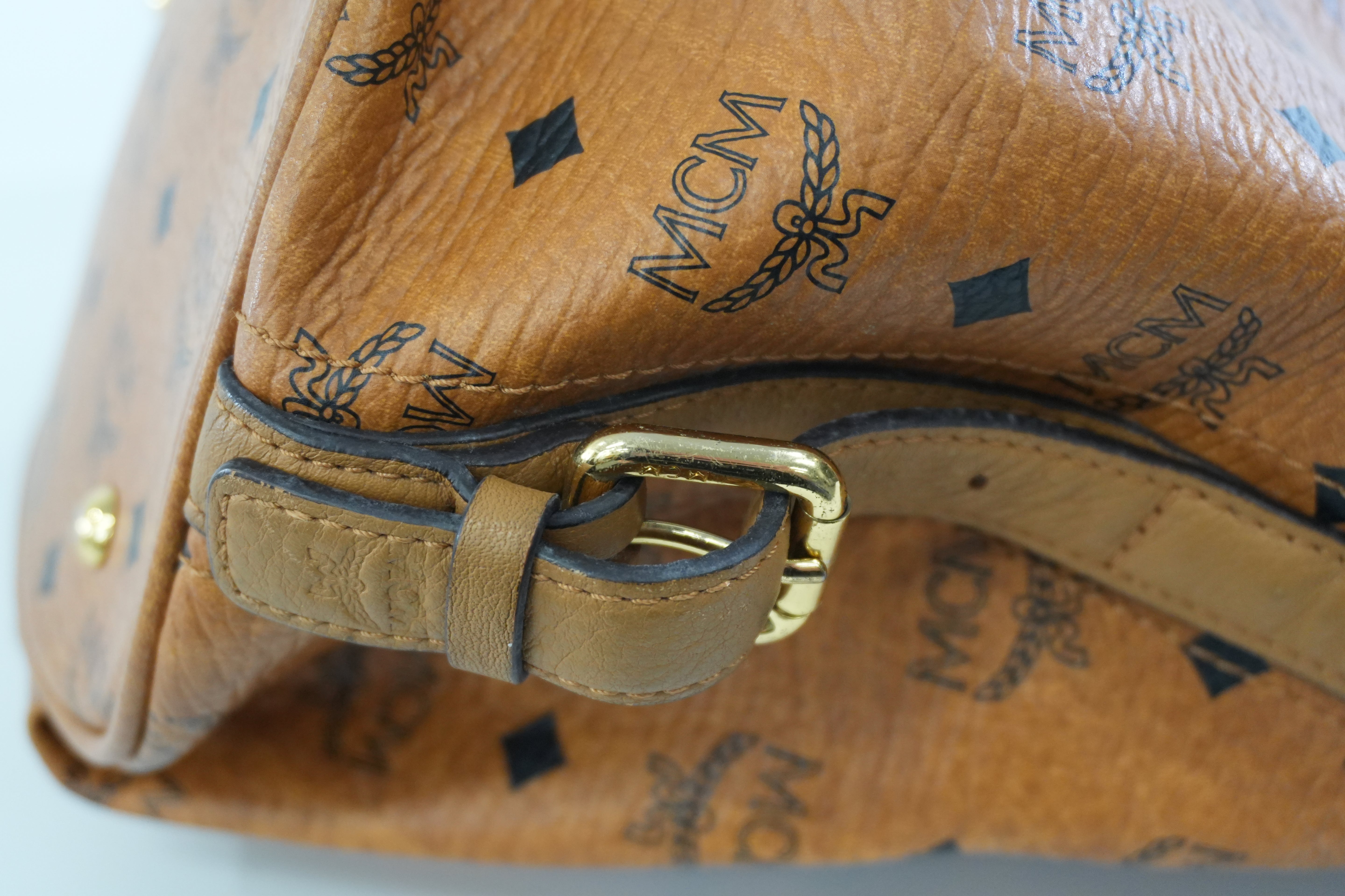 MCM Hobo Tote Bag Cognac Used