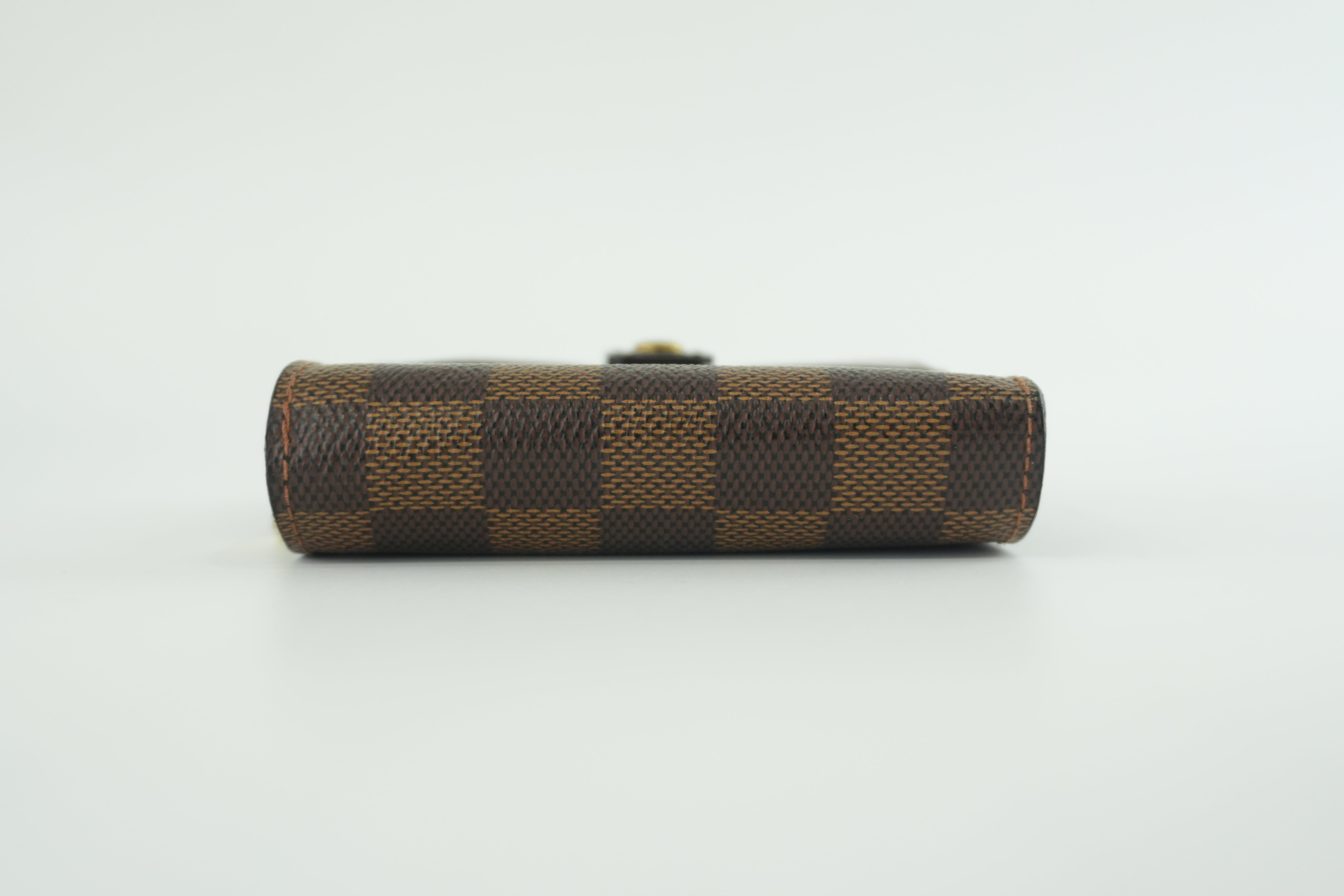 Louis Vuitton Damier Ebene Zip Compact Wallet Used