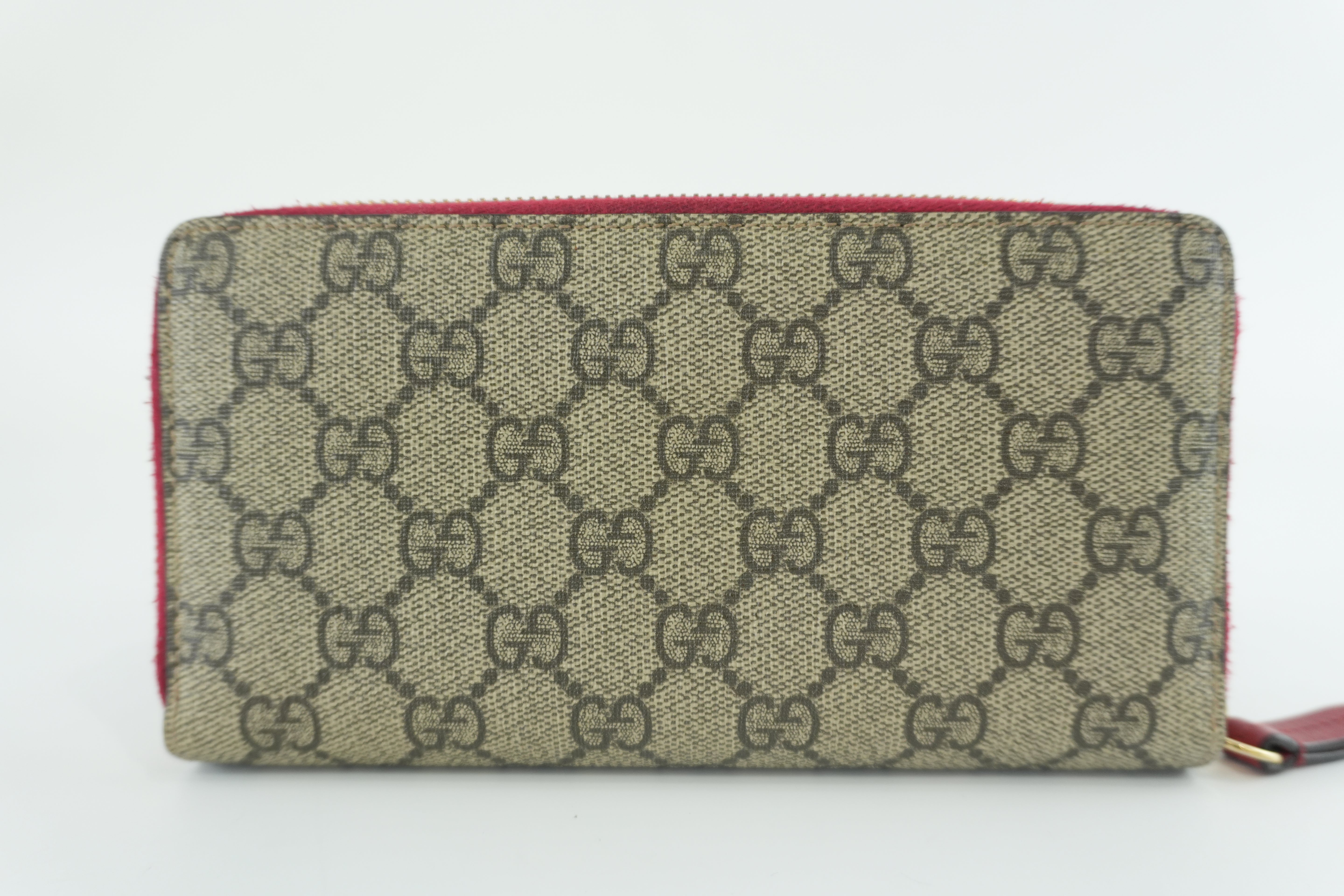 Gucci Supreme Cat Long Wallet Used