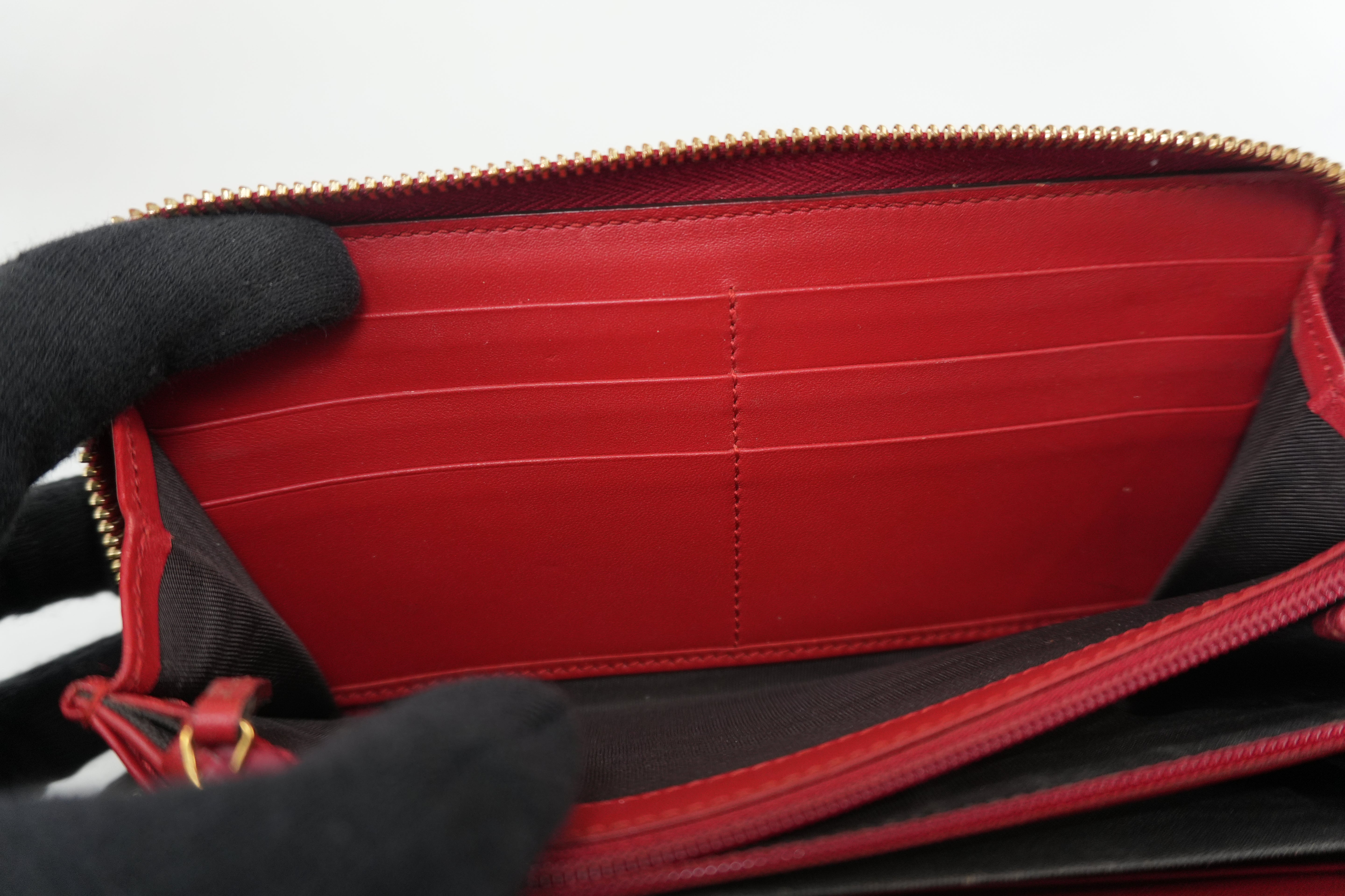 Gucci Supreme Cat Long Wallet Used