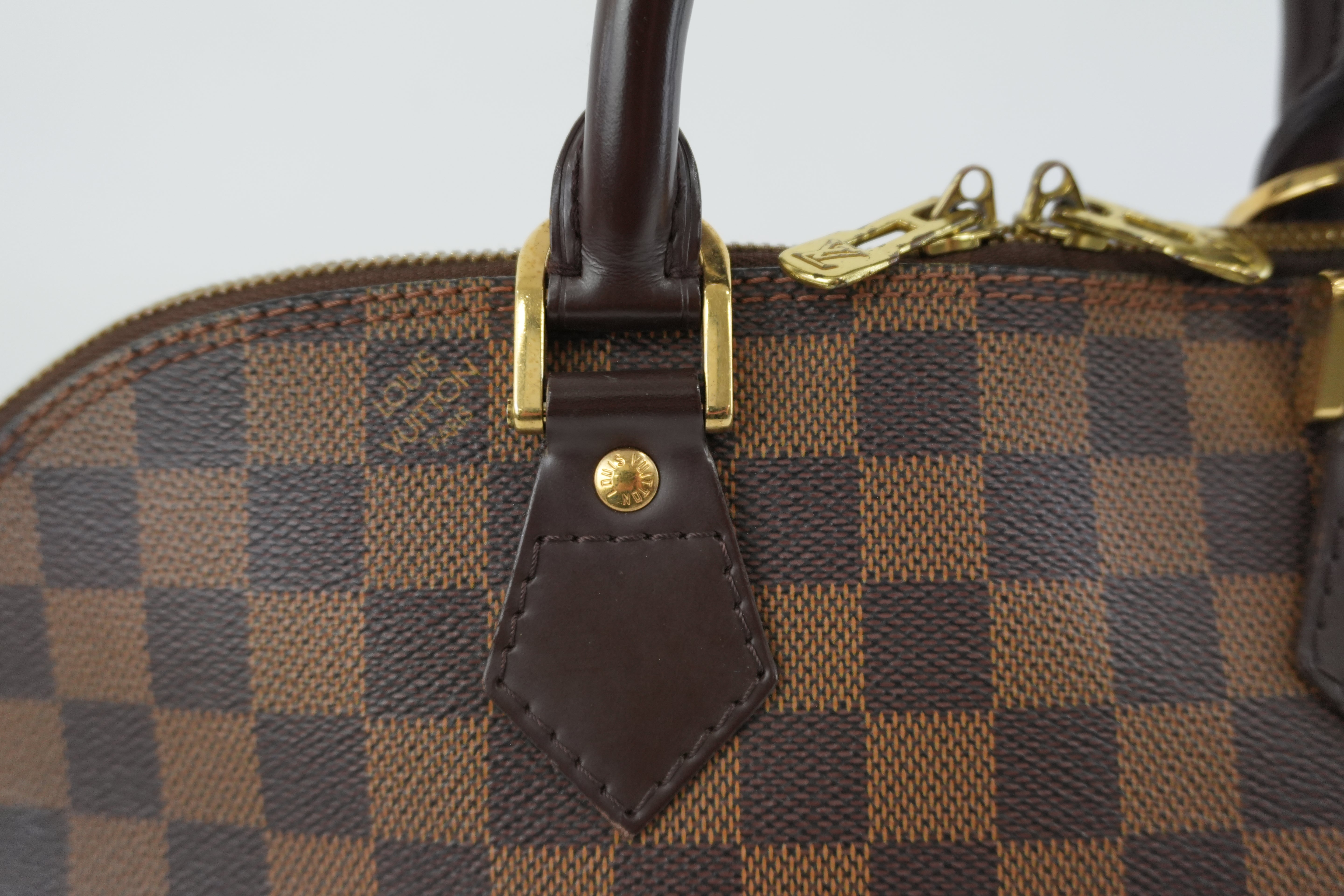 Louis Vuitton Damier Ebene Alma PM Handbag Used