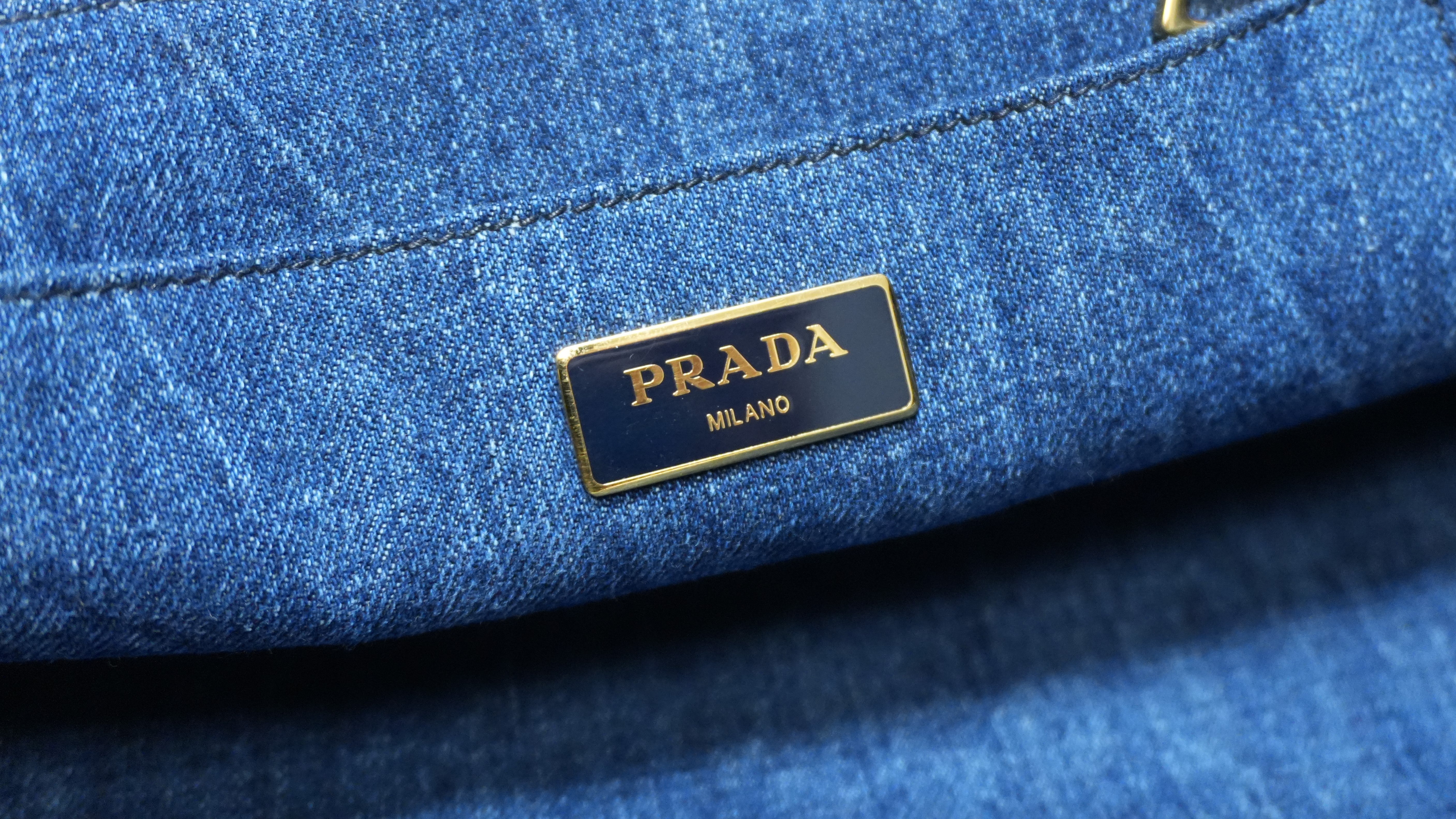 Prada Denim Canapa Two Way Used