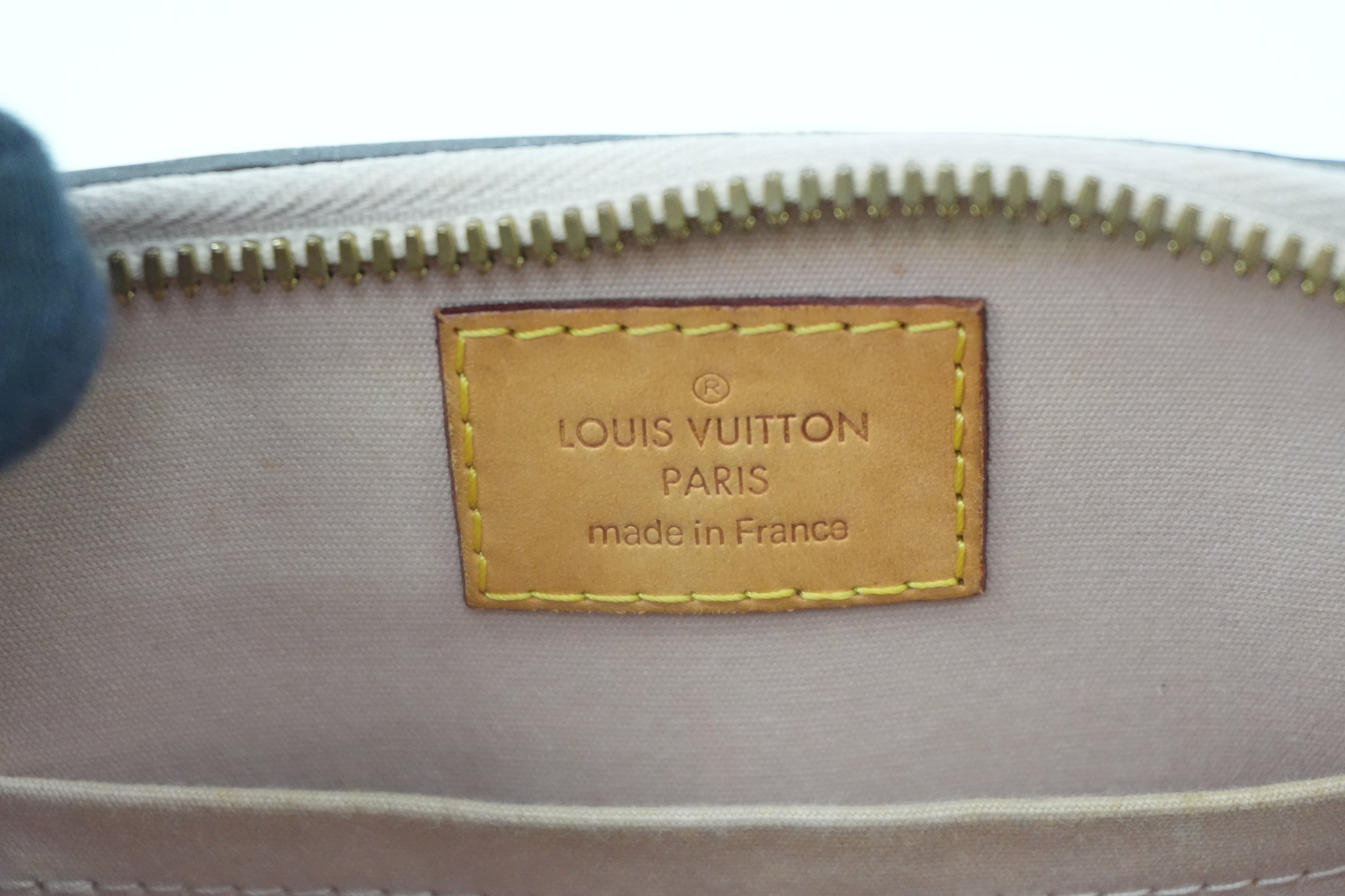 Pre-owned Louis Vuitton Vernis Leather Alma BB Yellow Without Clochette