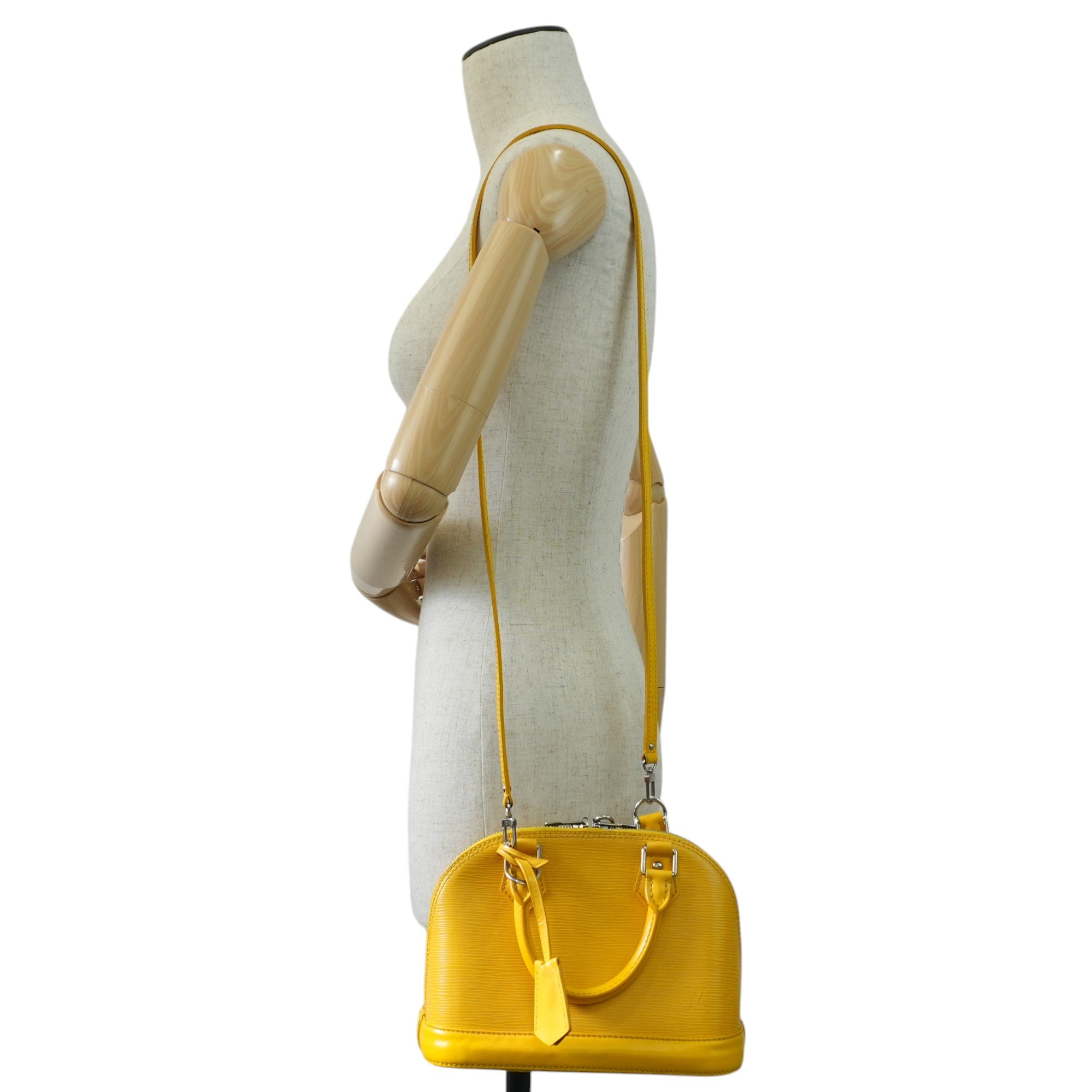 Louis Vuitton Alma Handbag BB Yellow Used