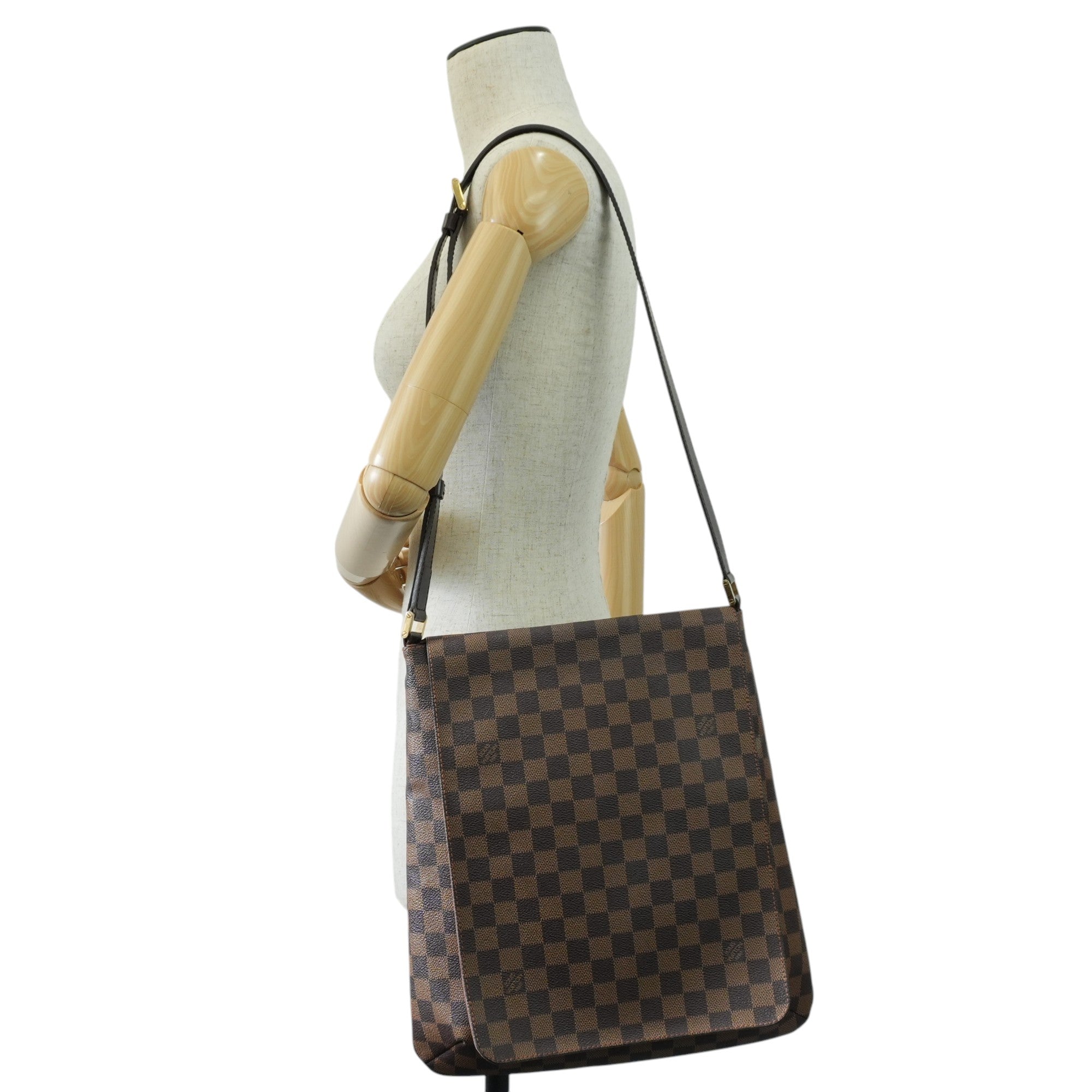 Louis Vuitton Damier Ebene Musette Shoulder Bag Used
