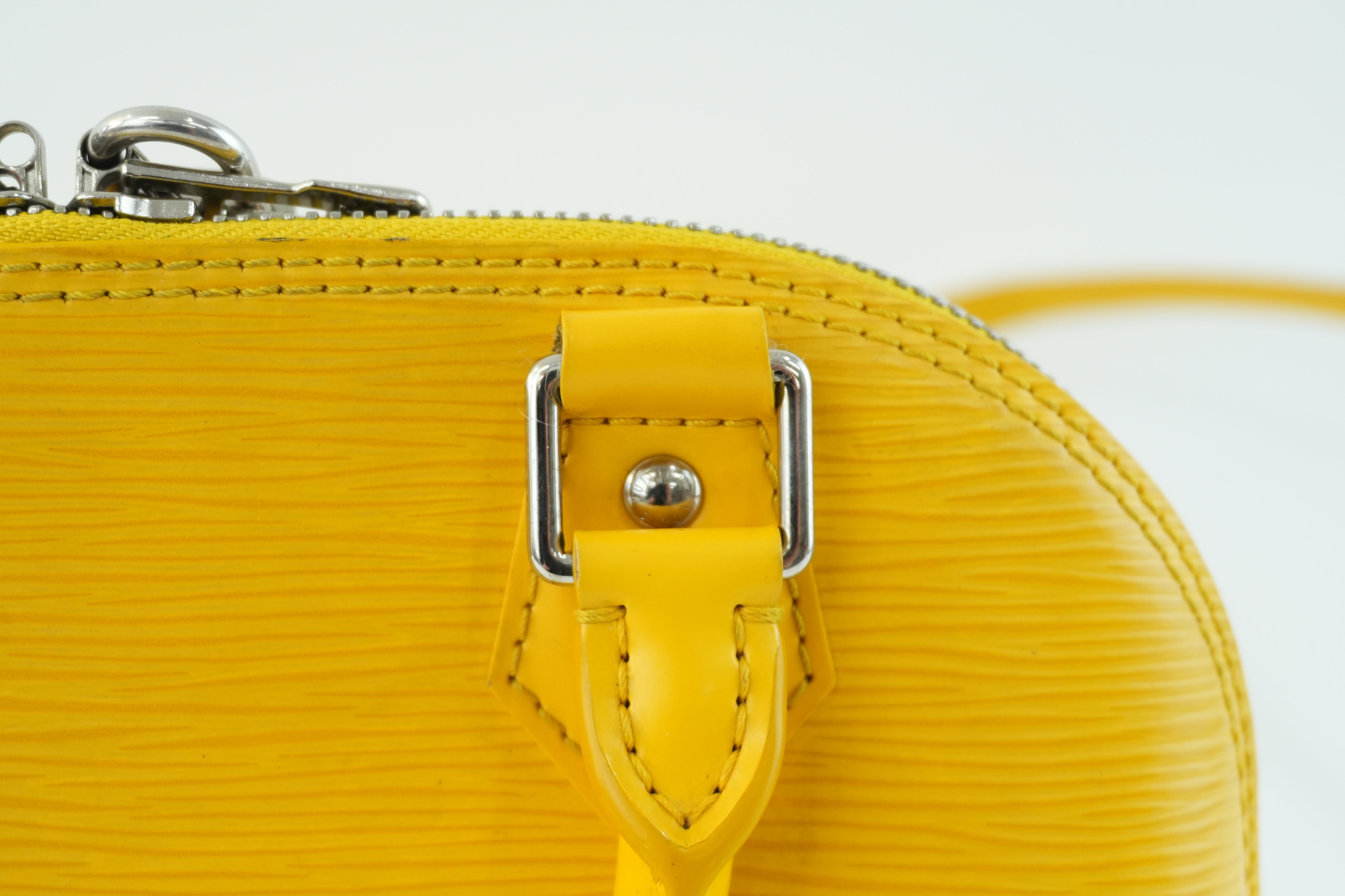 Louis Vuitton Alma Handbag BB Yellow Used