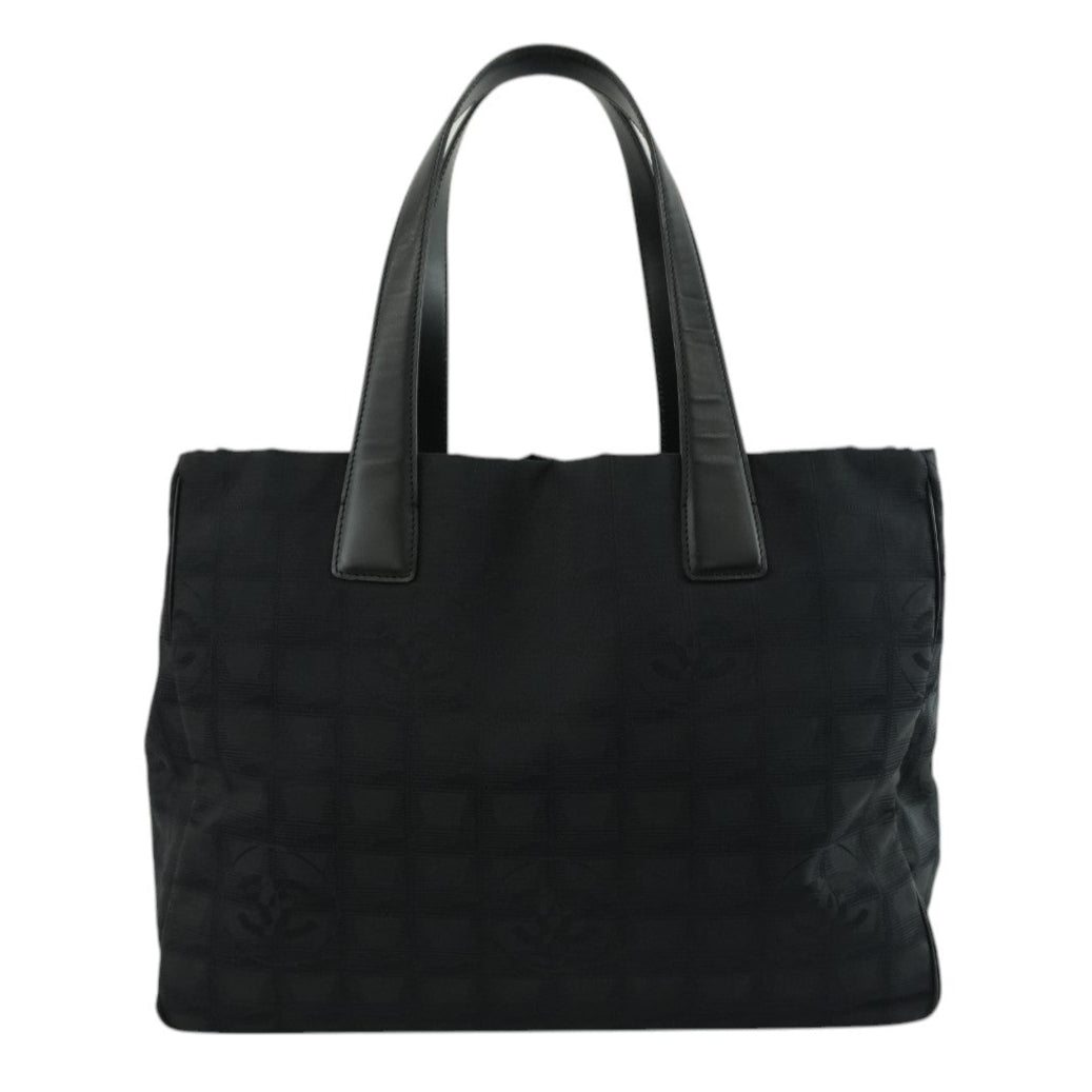 Chanel New Travel Line Tote Bag Black Used