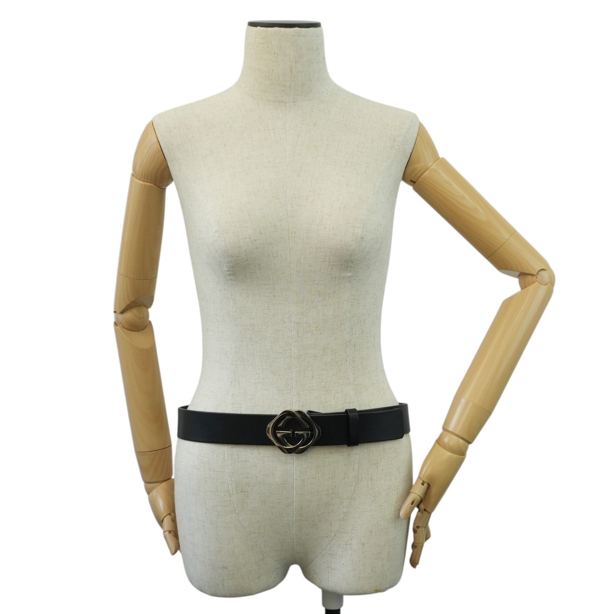 Pre-owned Gucci Belt Leather Size 85