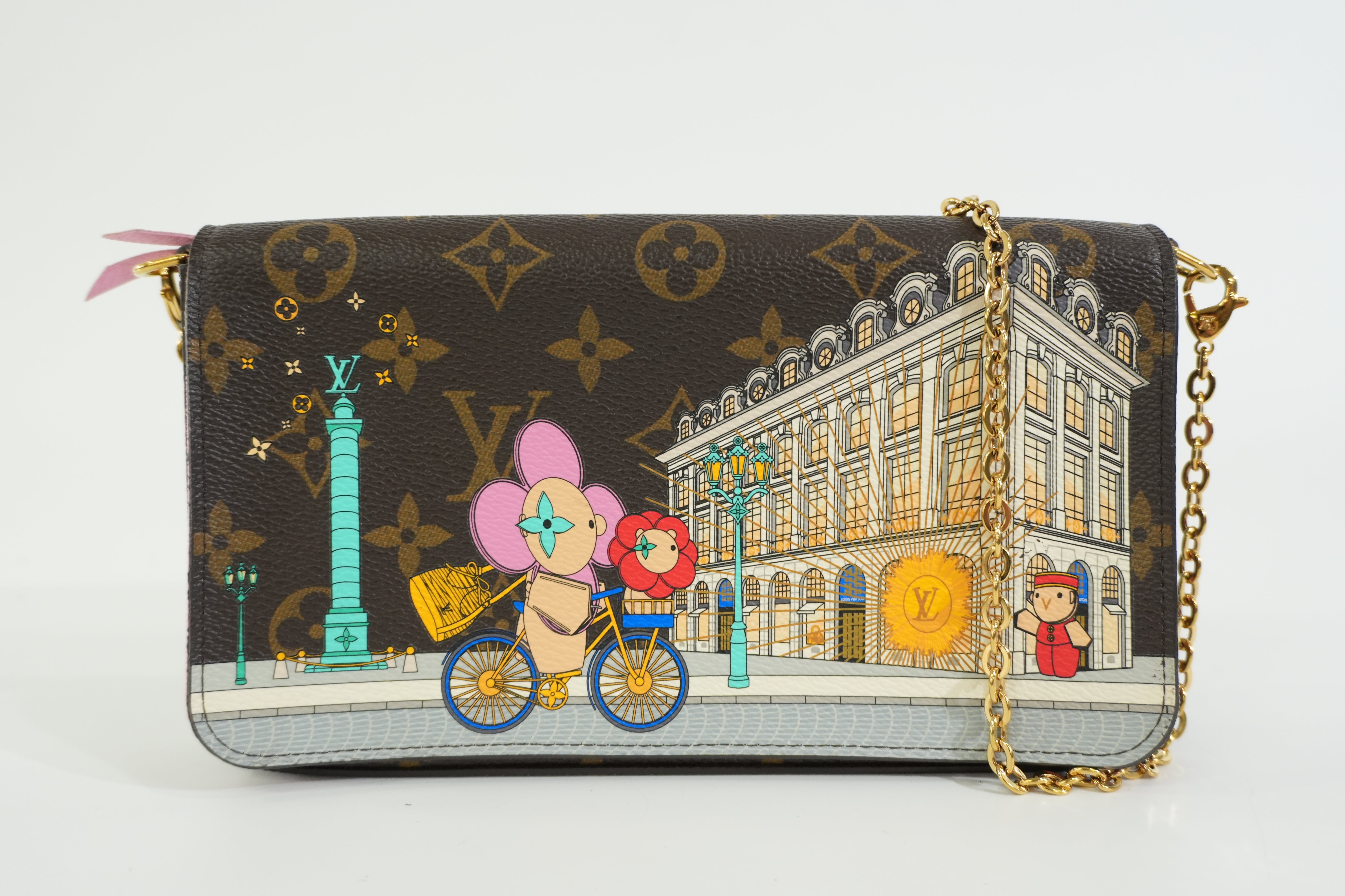 Pre-owned Louis Vuitton Monogram Felicie Pochette Vivienne Shoulder Bag