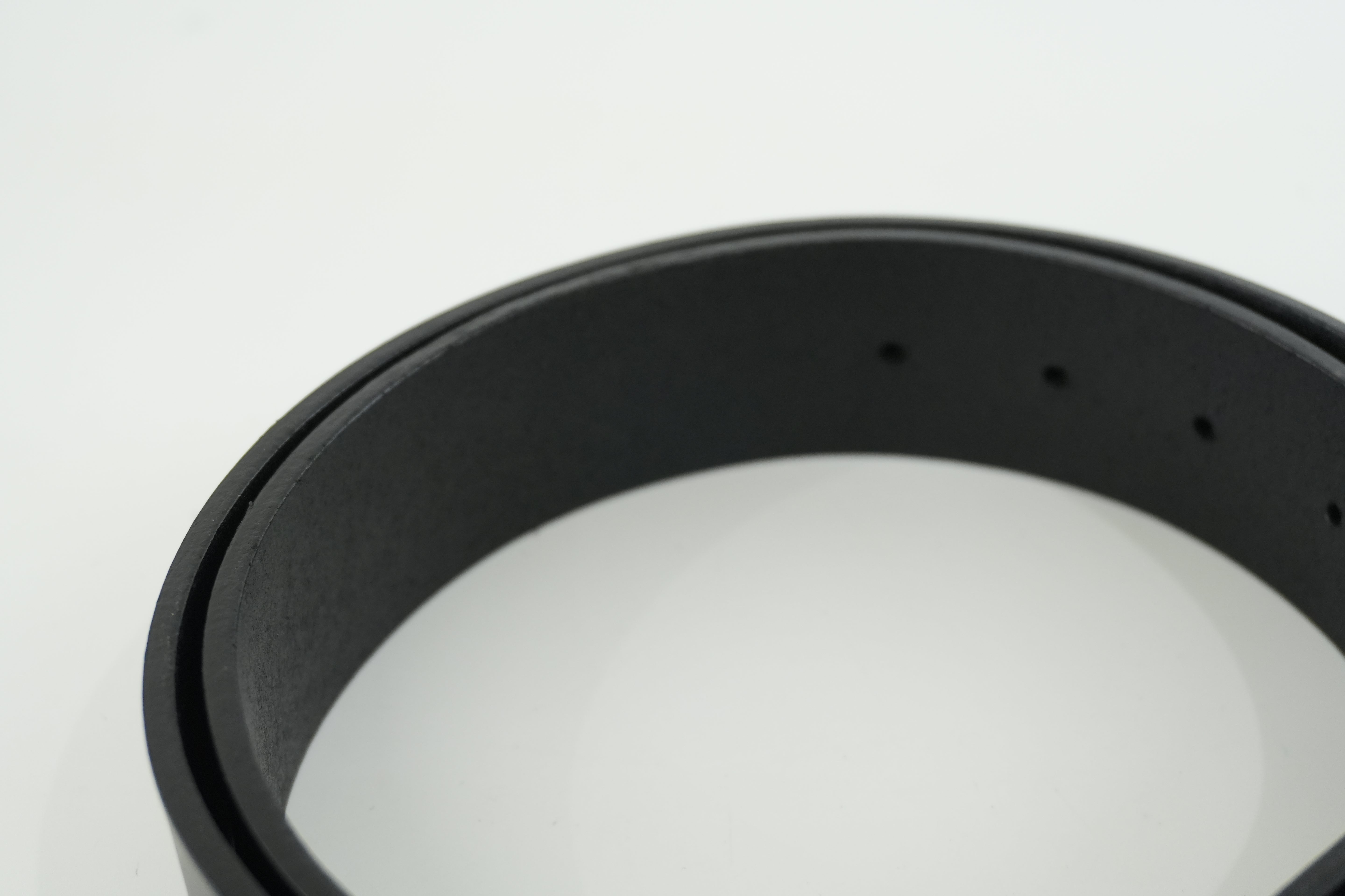 Gucci Interlocking Belt Leather Black Used
