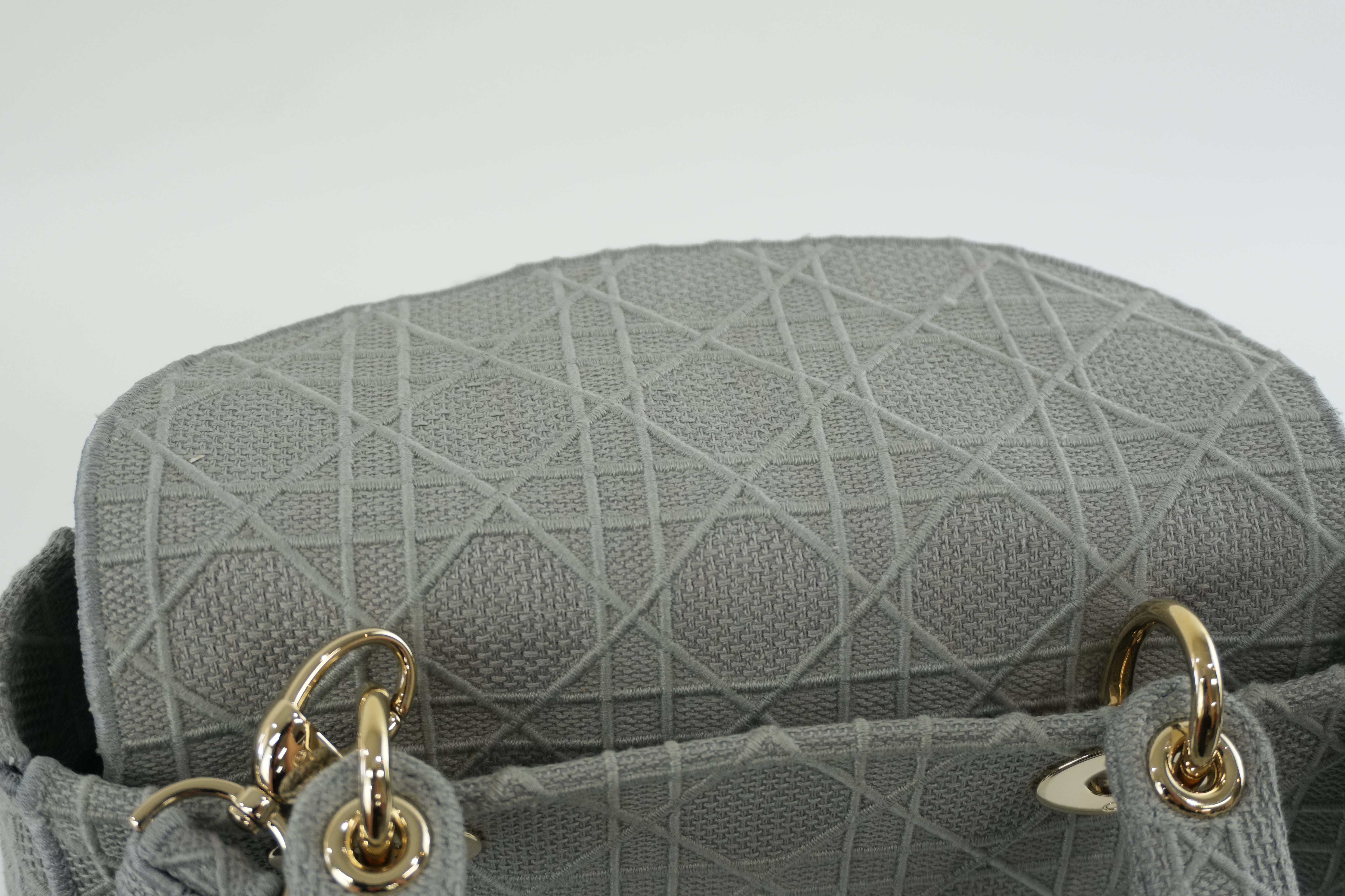 Christian Dior Lady D Light Gray Shoulder Strap Used