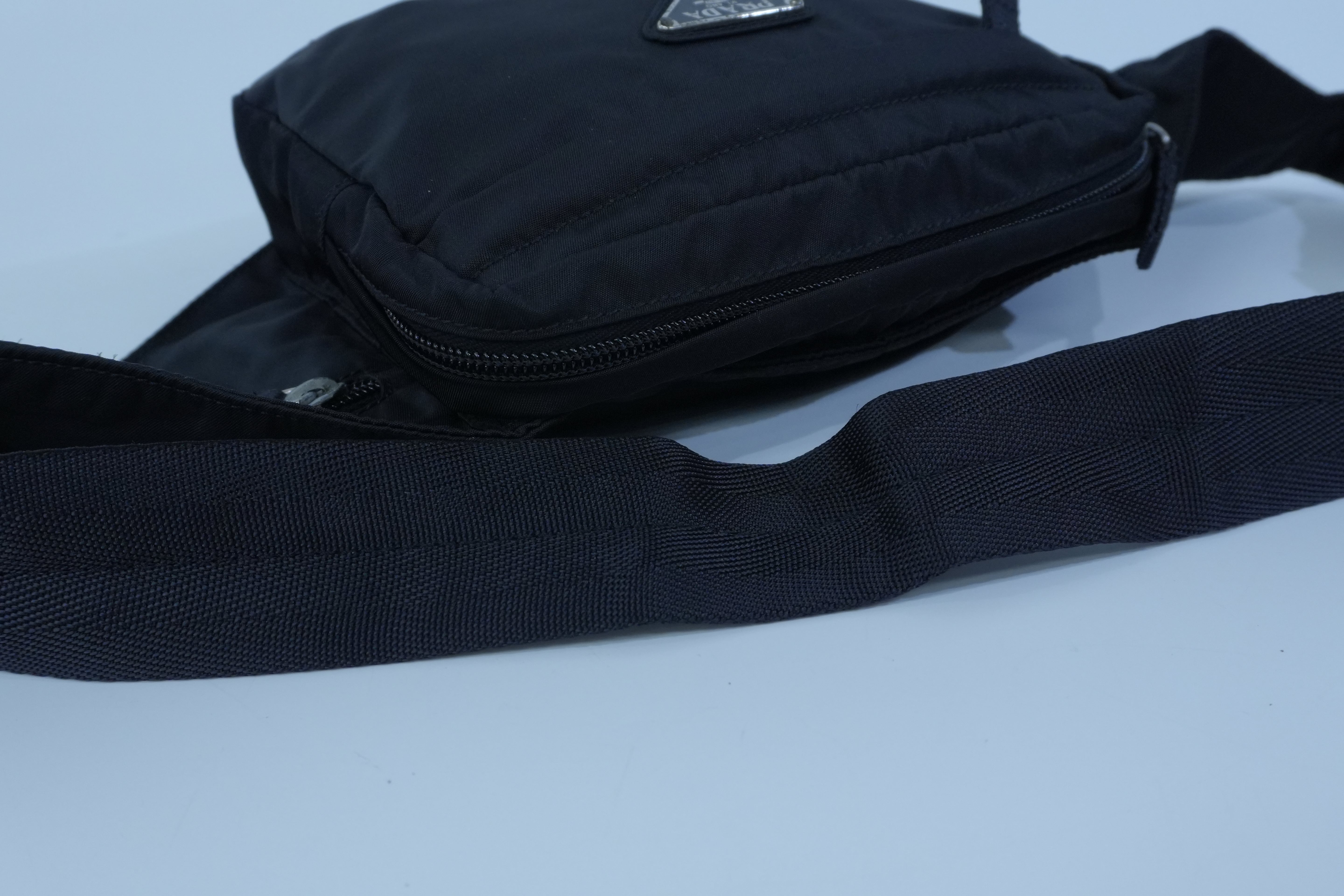Pre-owned Prada Nylon Body Bag Black
