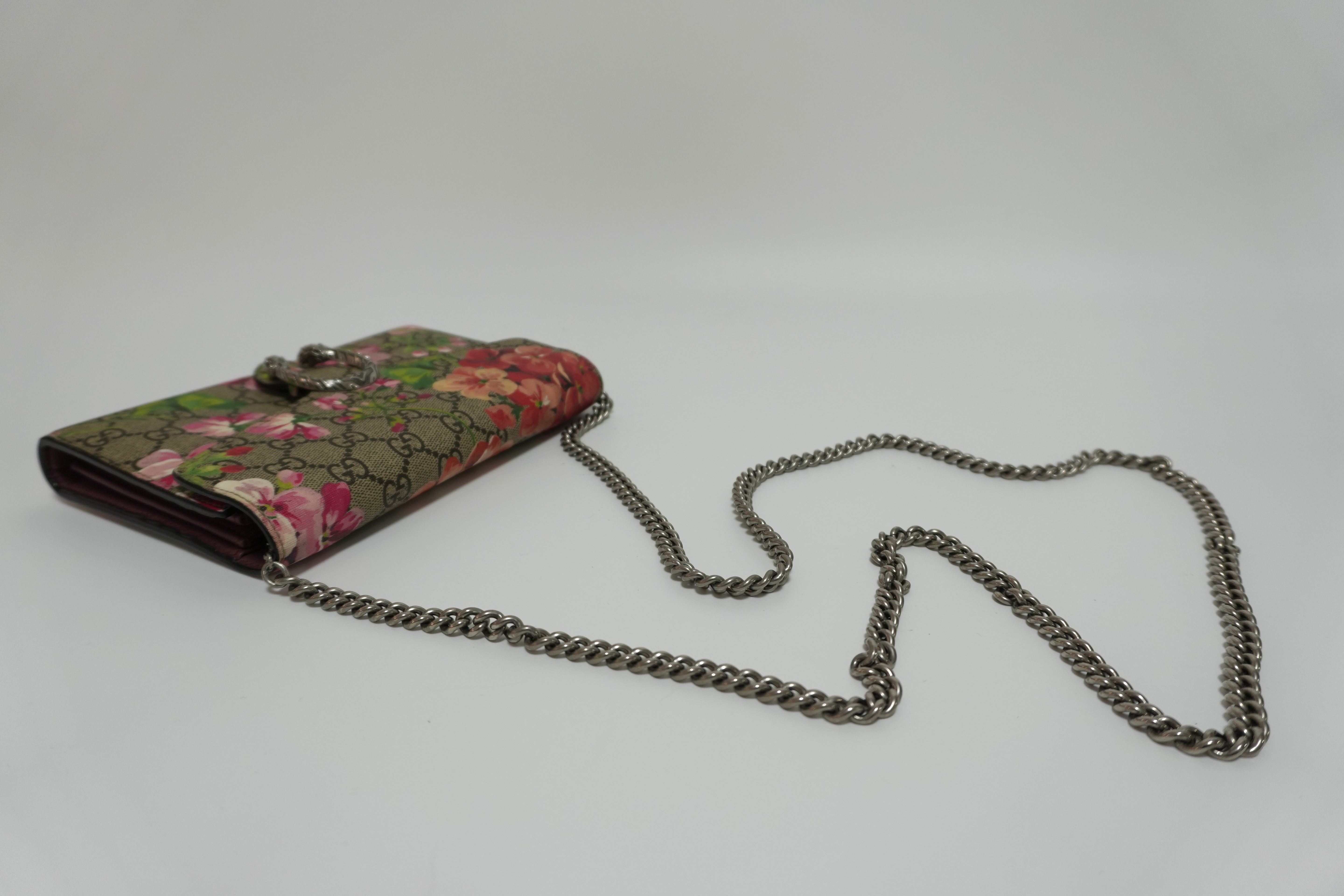Gucci Dionysus Blooms Wallet on Chain Used