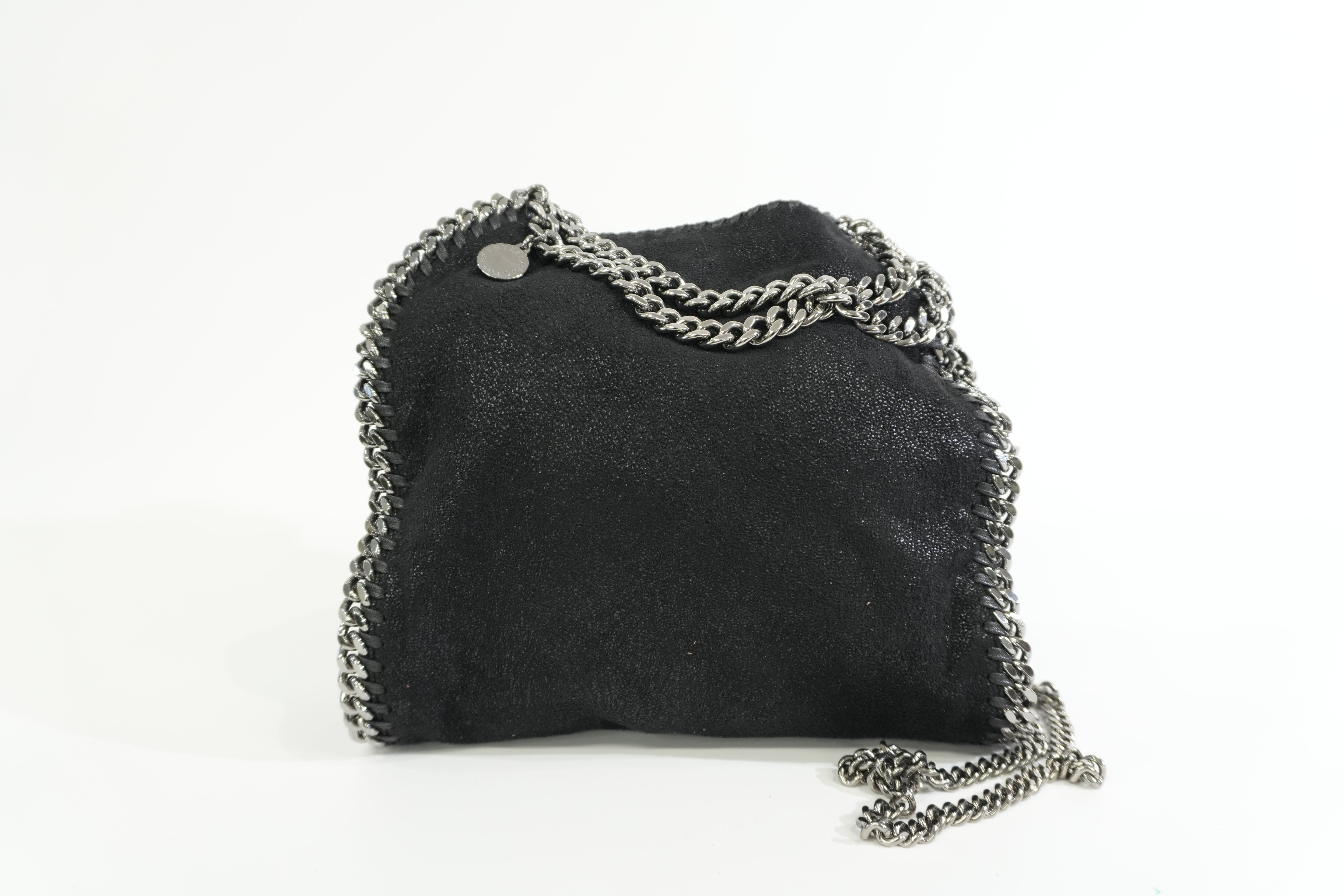 Pre-owned Stella McCartney Two Way Chain Shoulder Bag Black