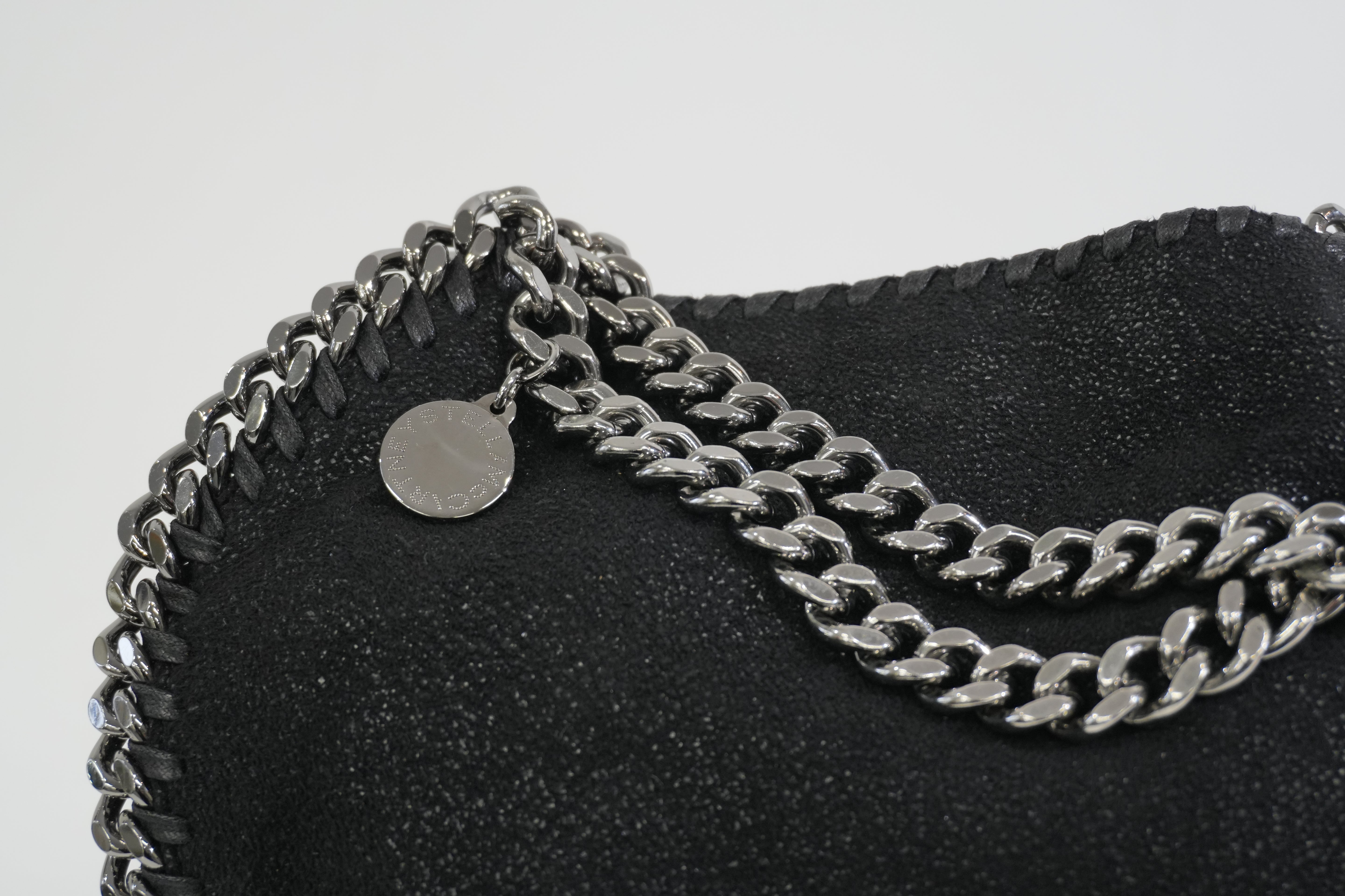 Pre-owned Stella McCartney Two Way Chain Shoulder Bag Black