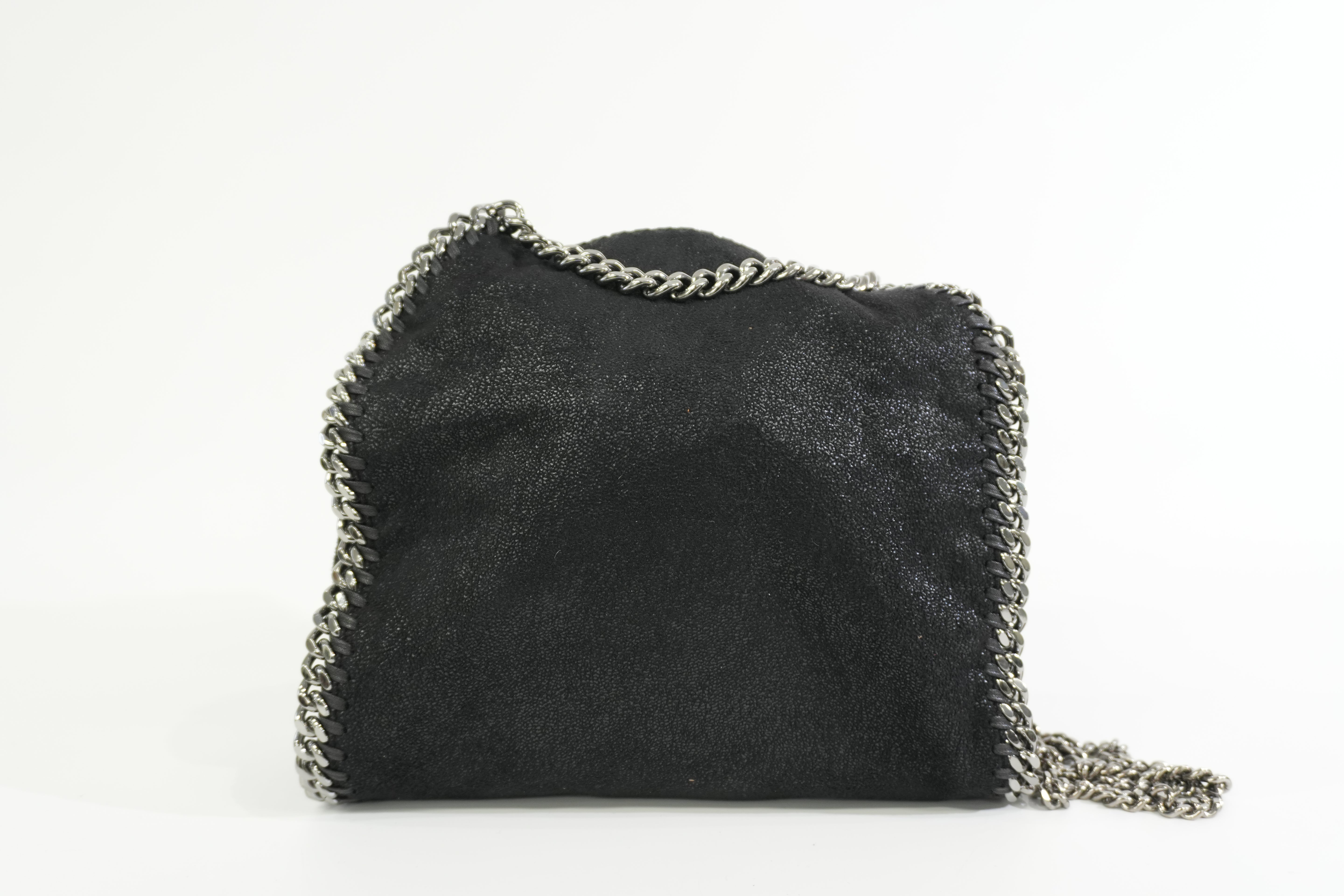 Pre-owned Stella McCartney Two Way Chain Shoulder Bag Black