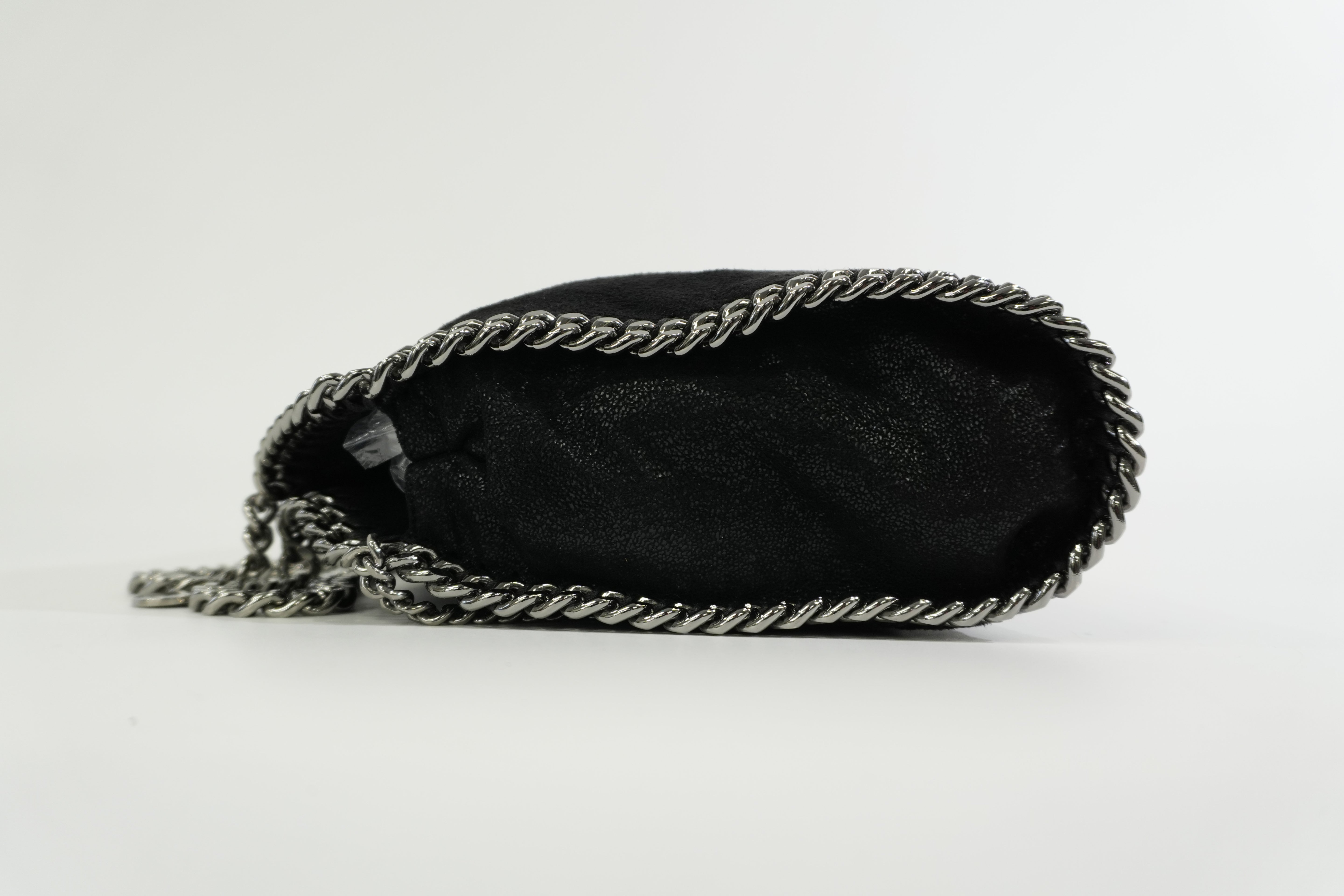 Pre-owned Stella McCartney Two Way Chain Shoulder Bag Black