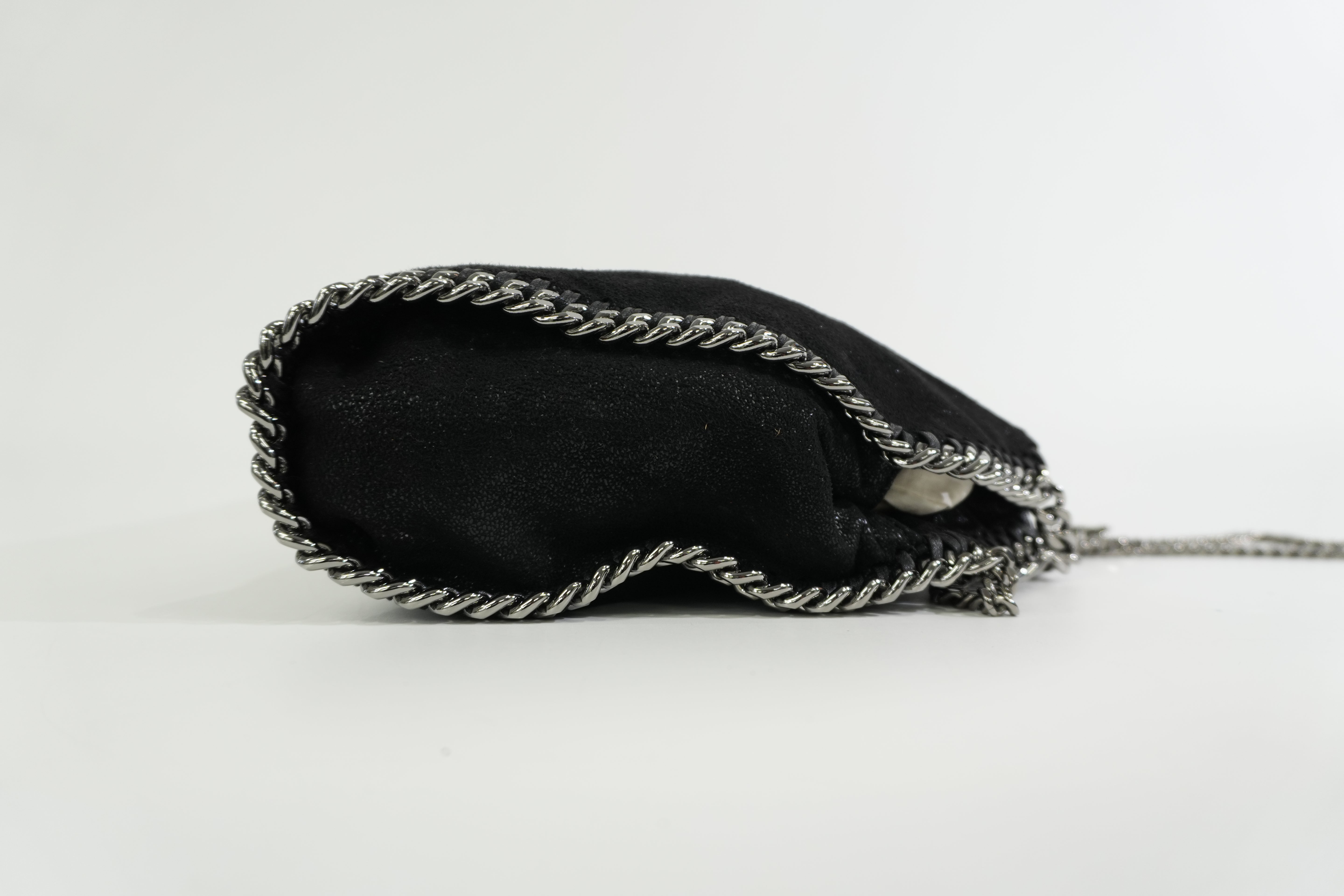 Pre-owned Stella McCartney Two Way Chain Shoulder Bag Black