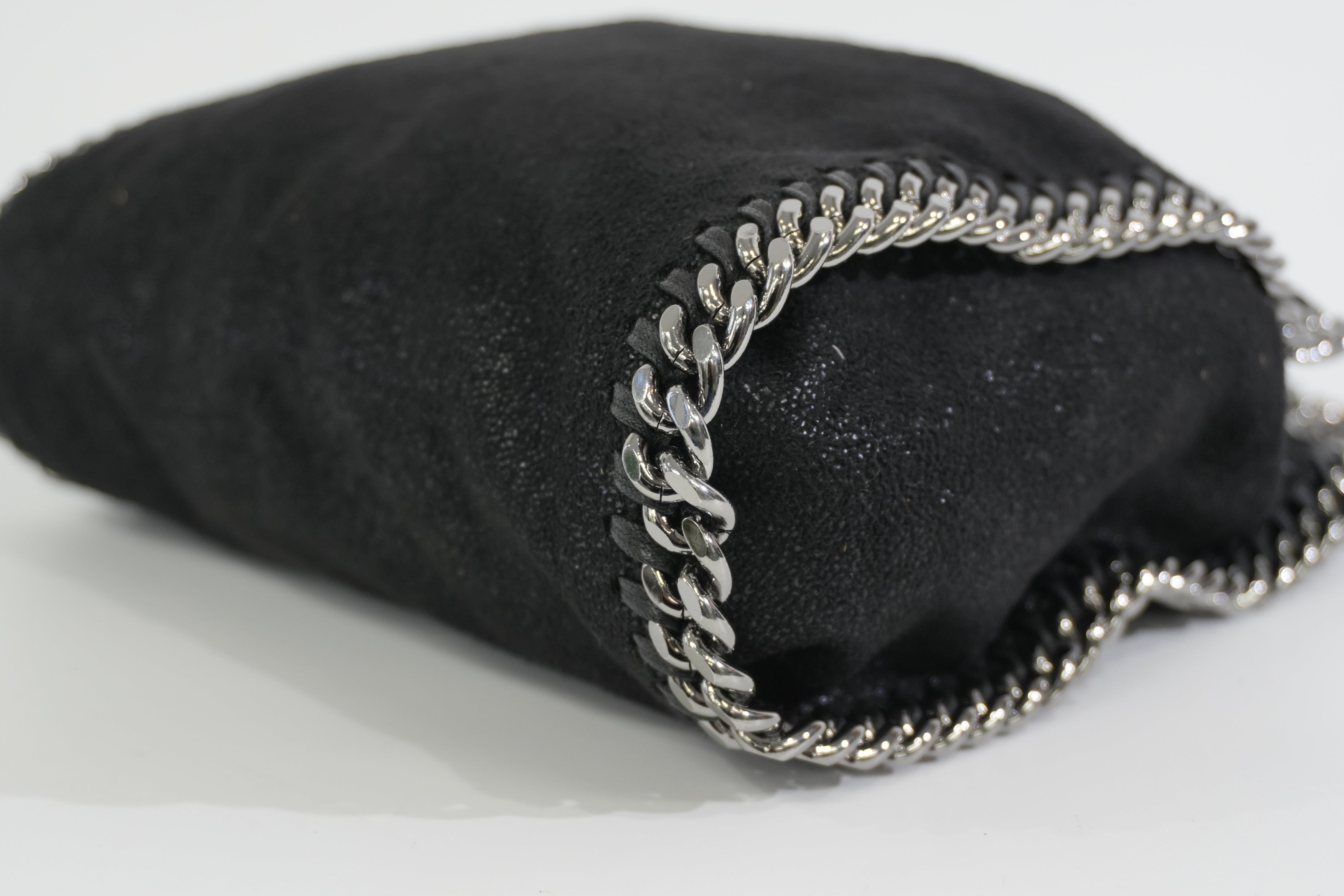 Pre-owned Stella McCartney Two Way Chain Shoulder Bag Black