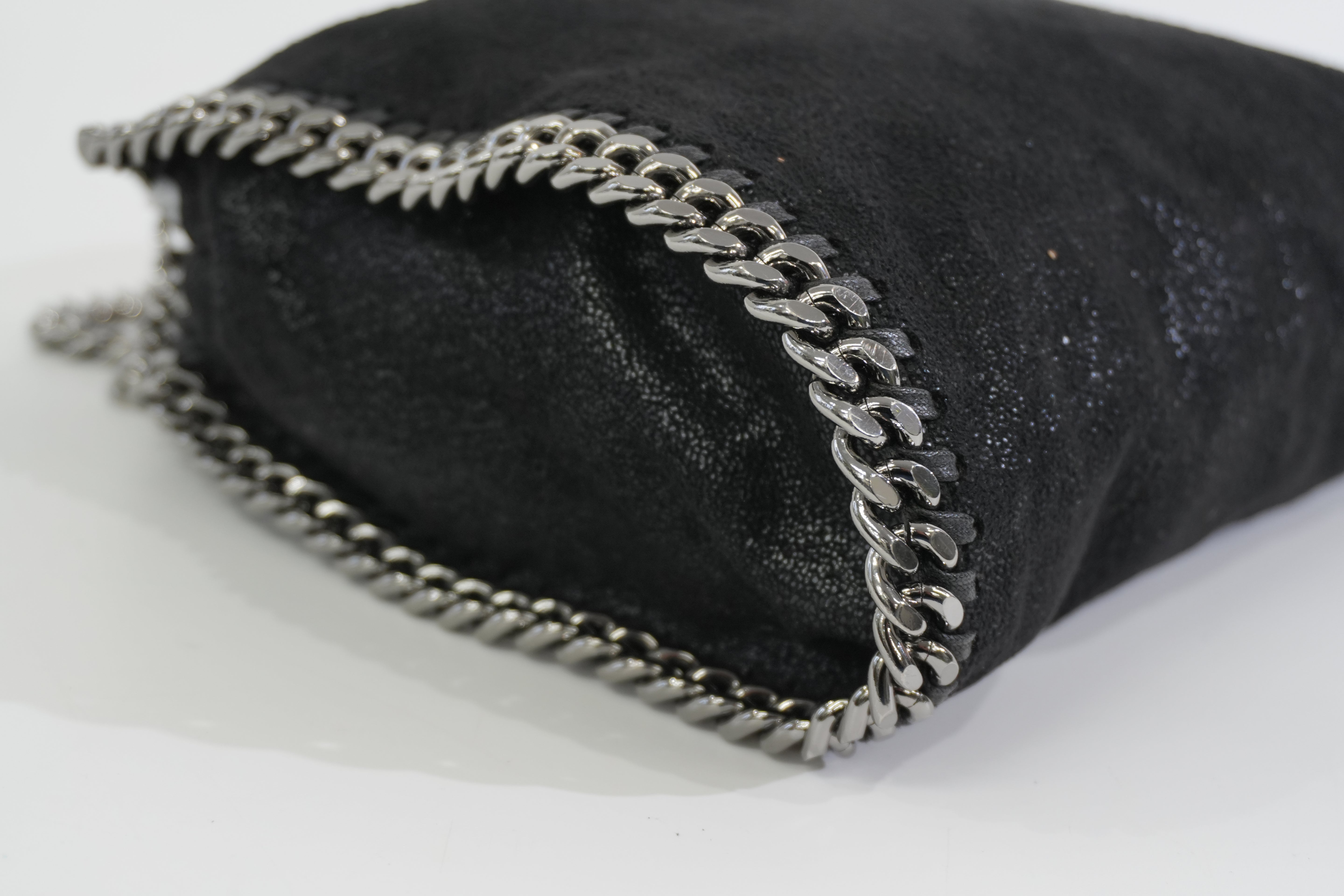 Pre-owned Stella McCartney Two Way Chain Shoulder Bag Black