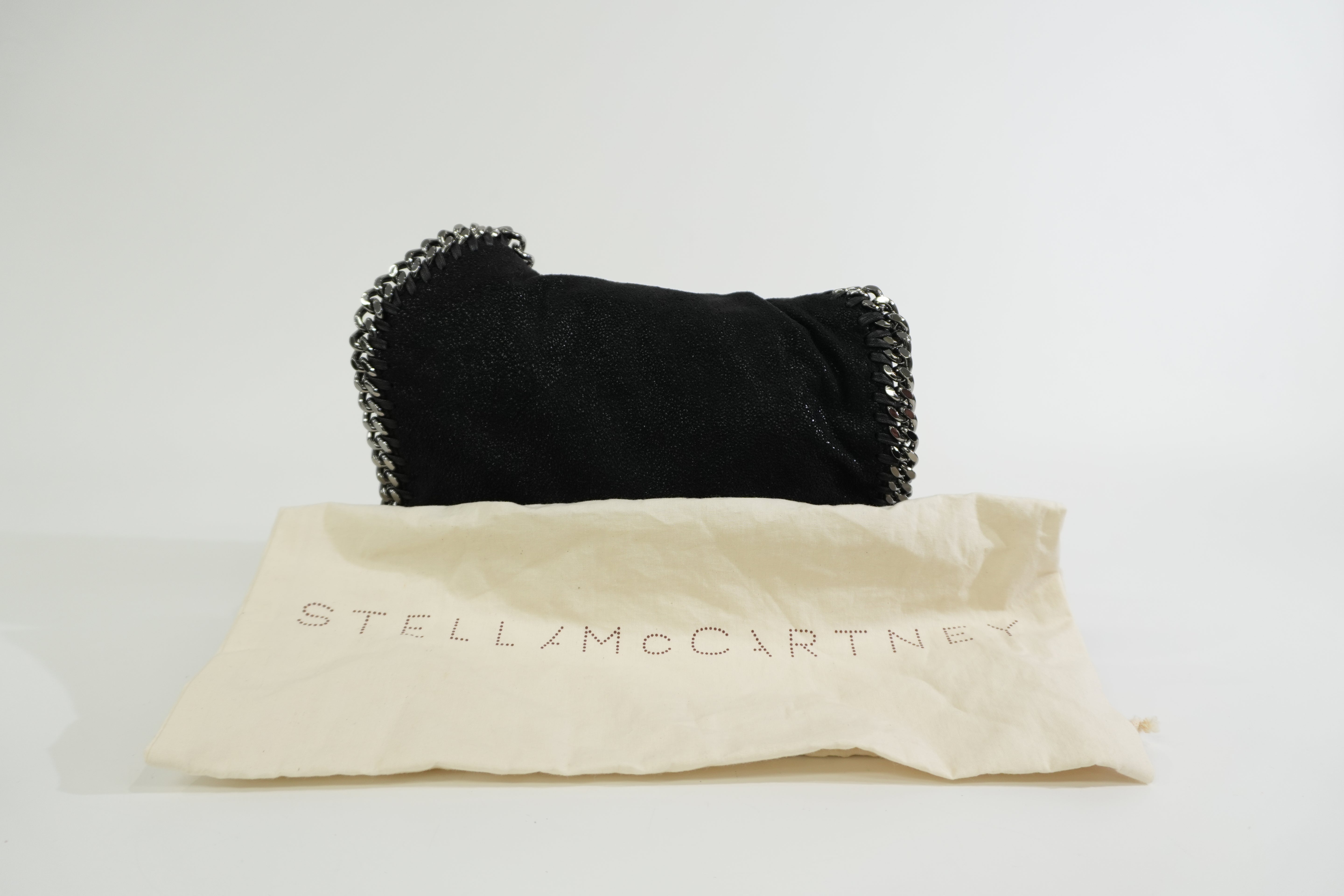 Pre-owned Stella McCartney Two Way Chain Shoulder Bag Black