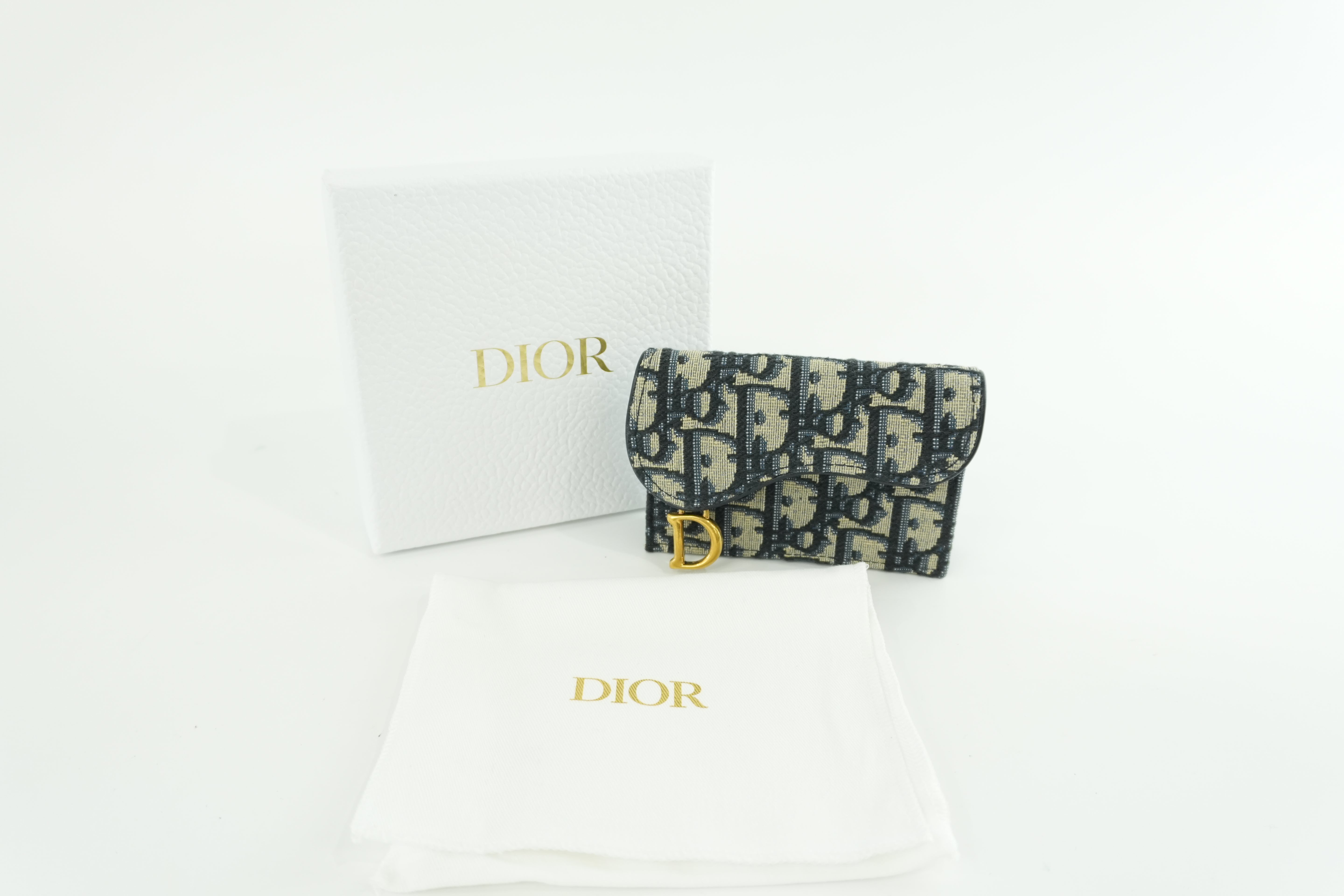 Christian Dior Oblique Compact Wallet Used