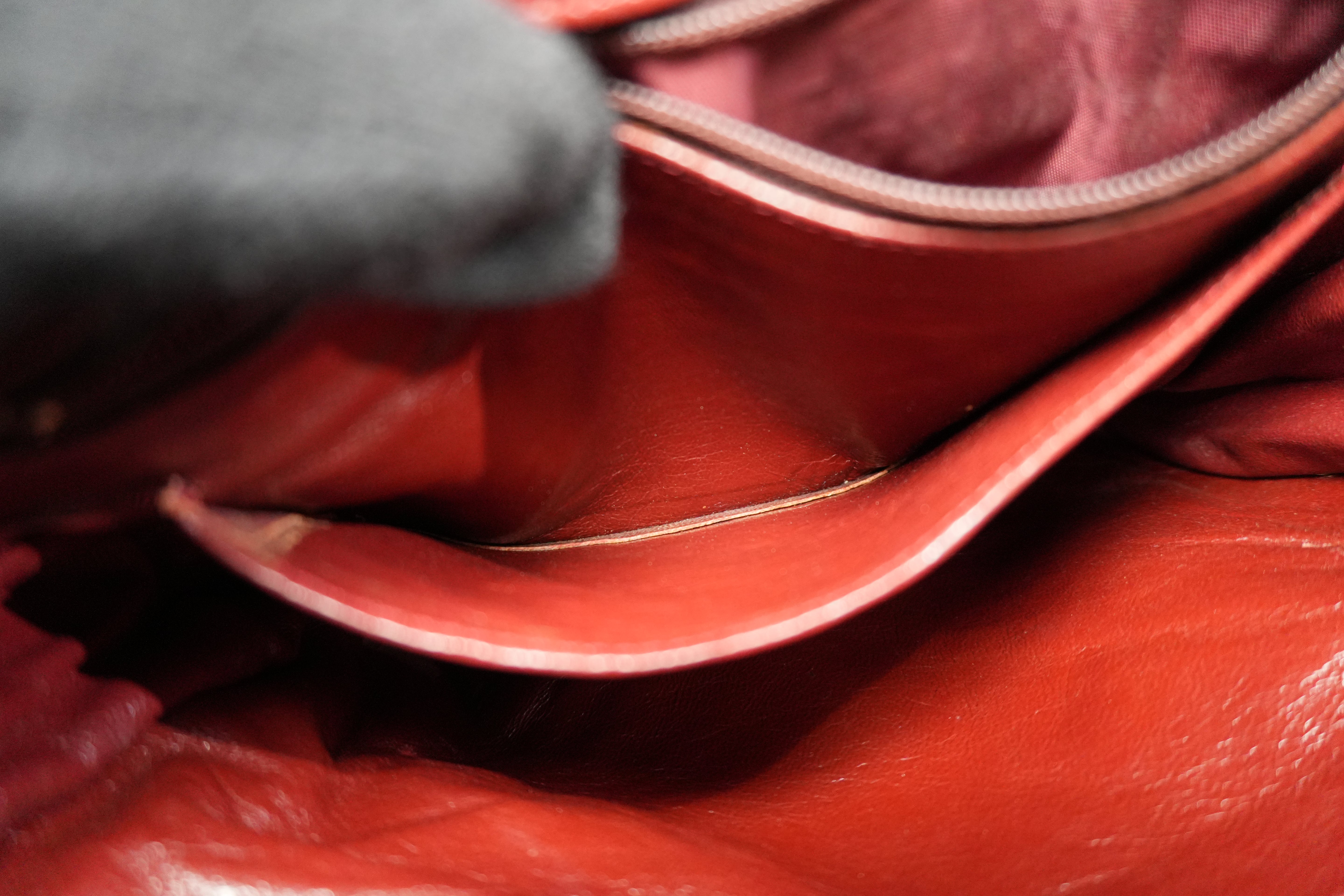 Pre-owned Chanel Lambskin Skin Chain Shoulder Bag Black