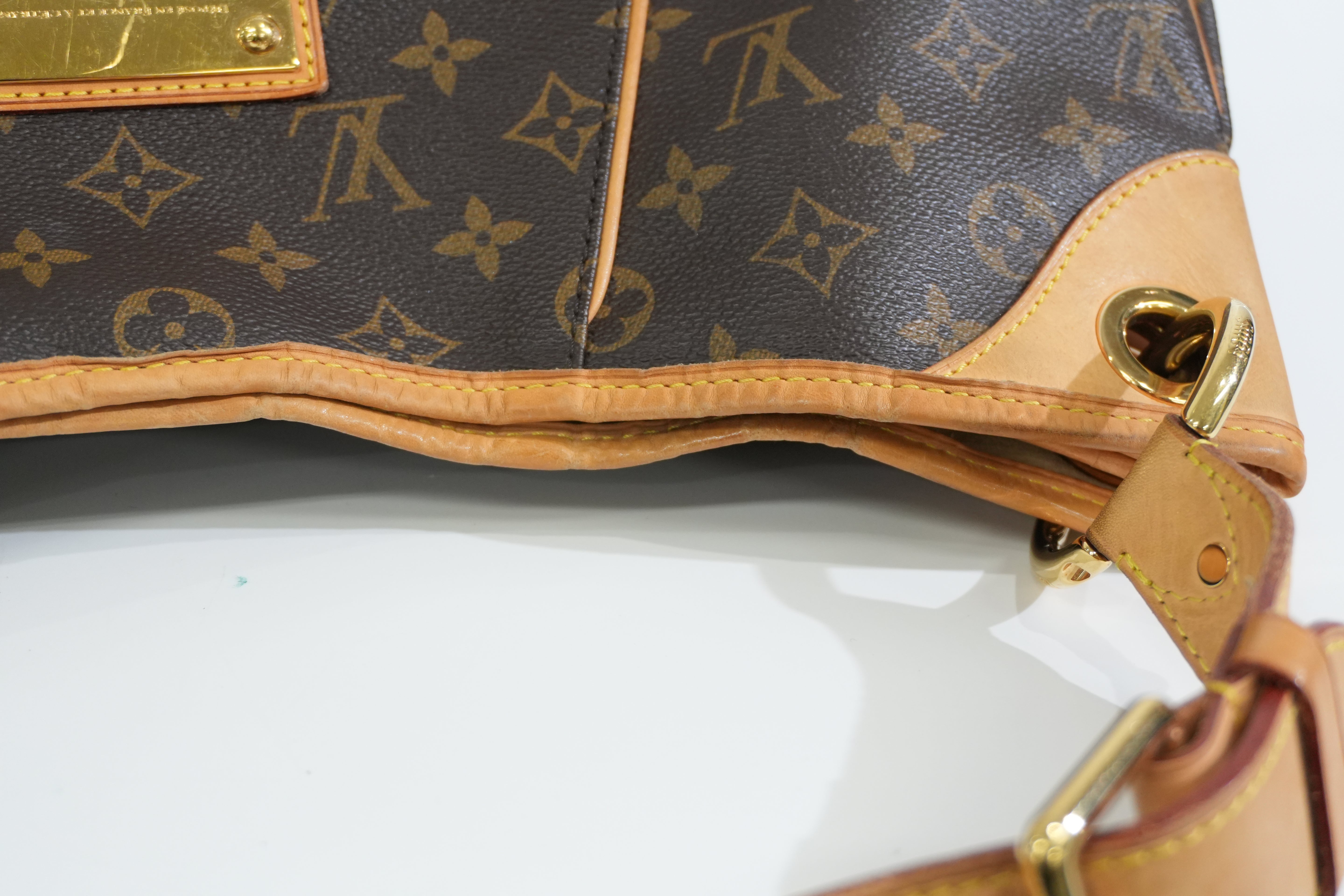Pre-owned Louis Vuitton Monogram Galliera MM Hobo Tote Bag