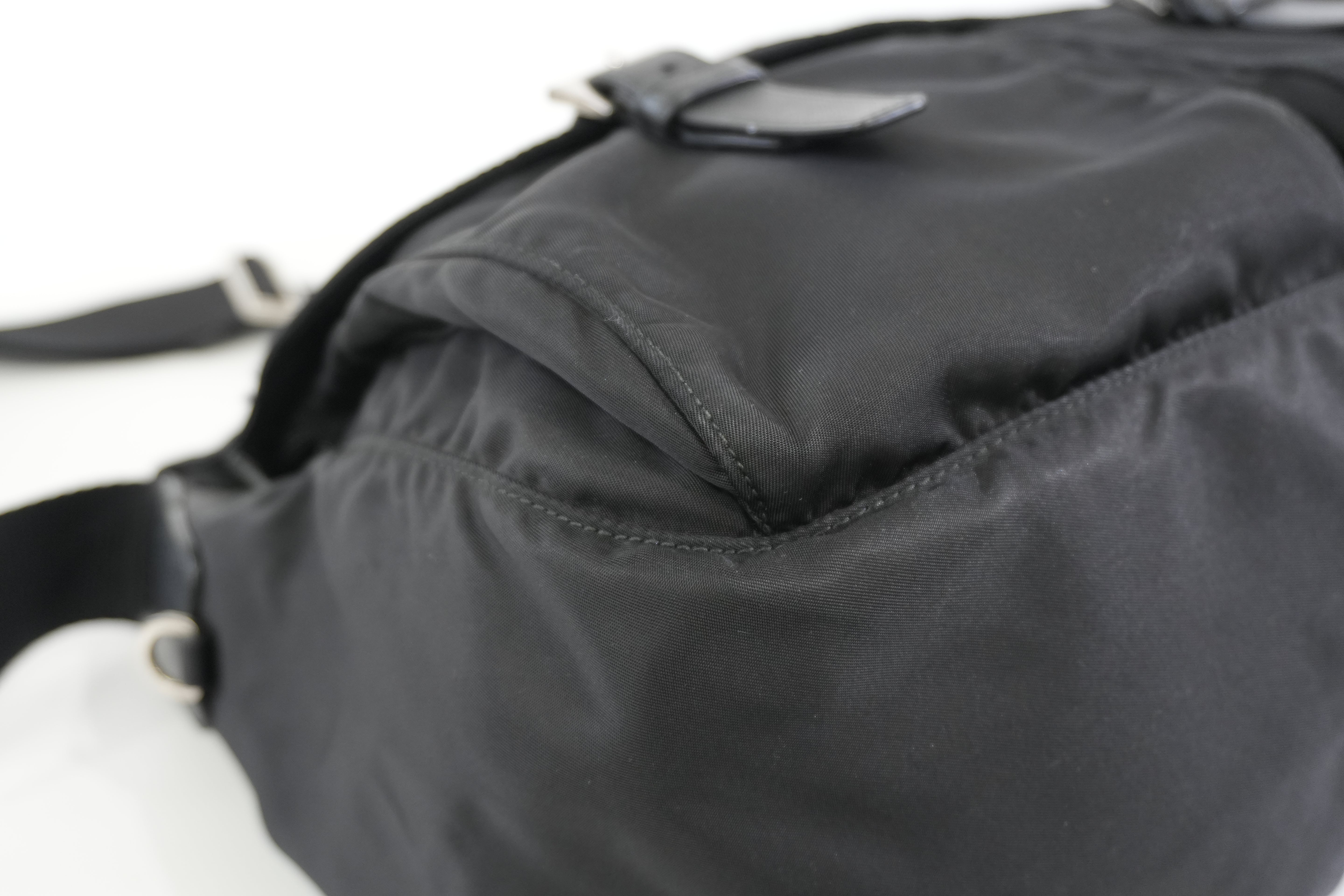 Pre-owned Prada Nylon Crossbody Bag Black