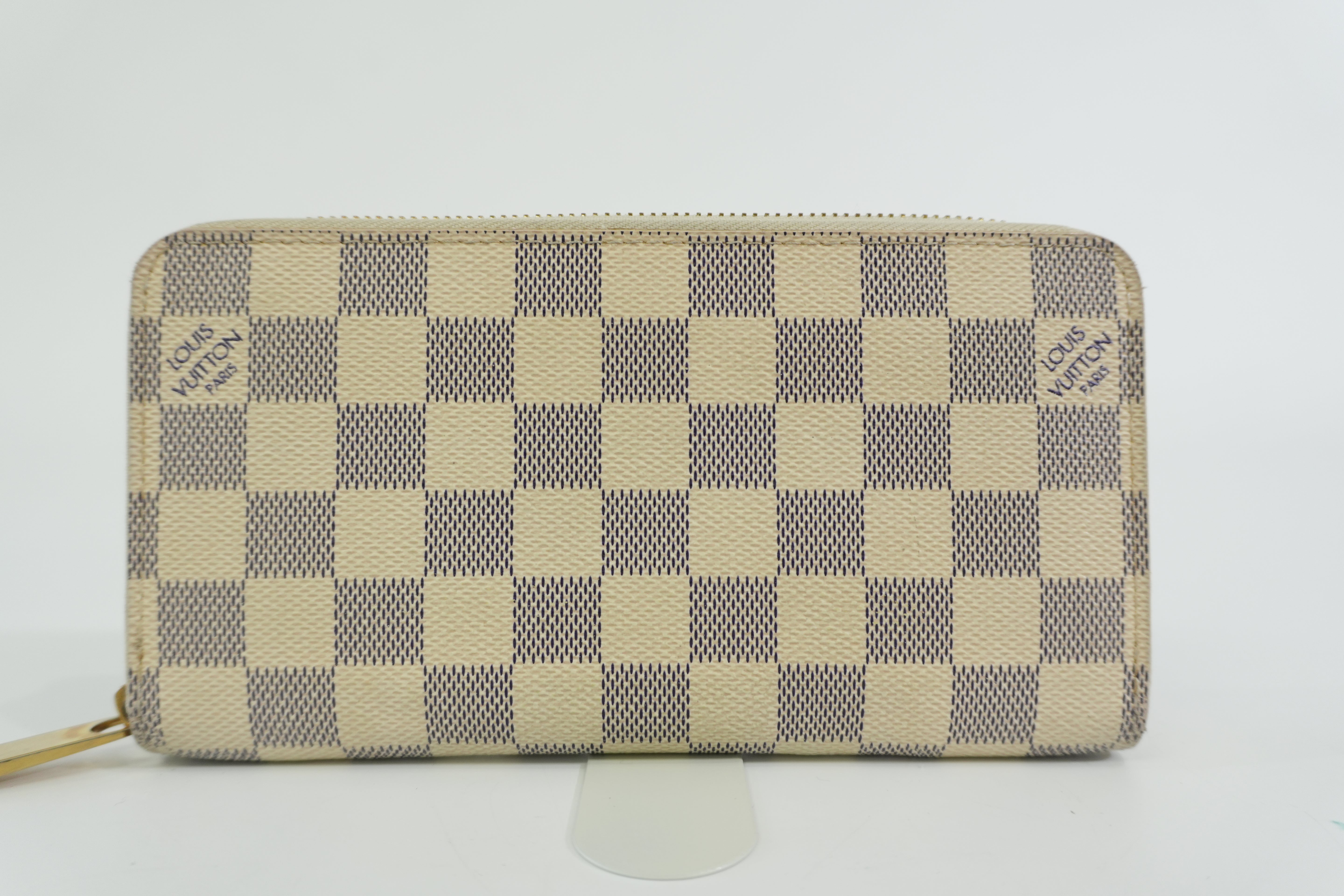 Pre-owned Louis Vuitton Damier Azur Zippy Wallet