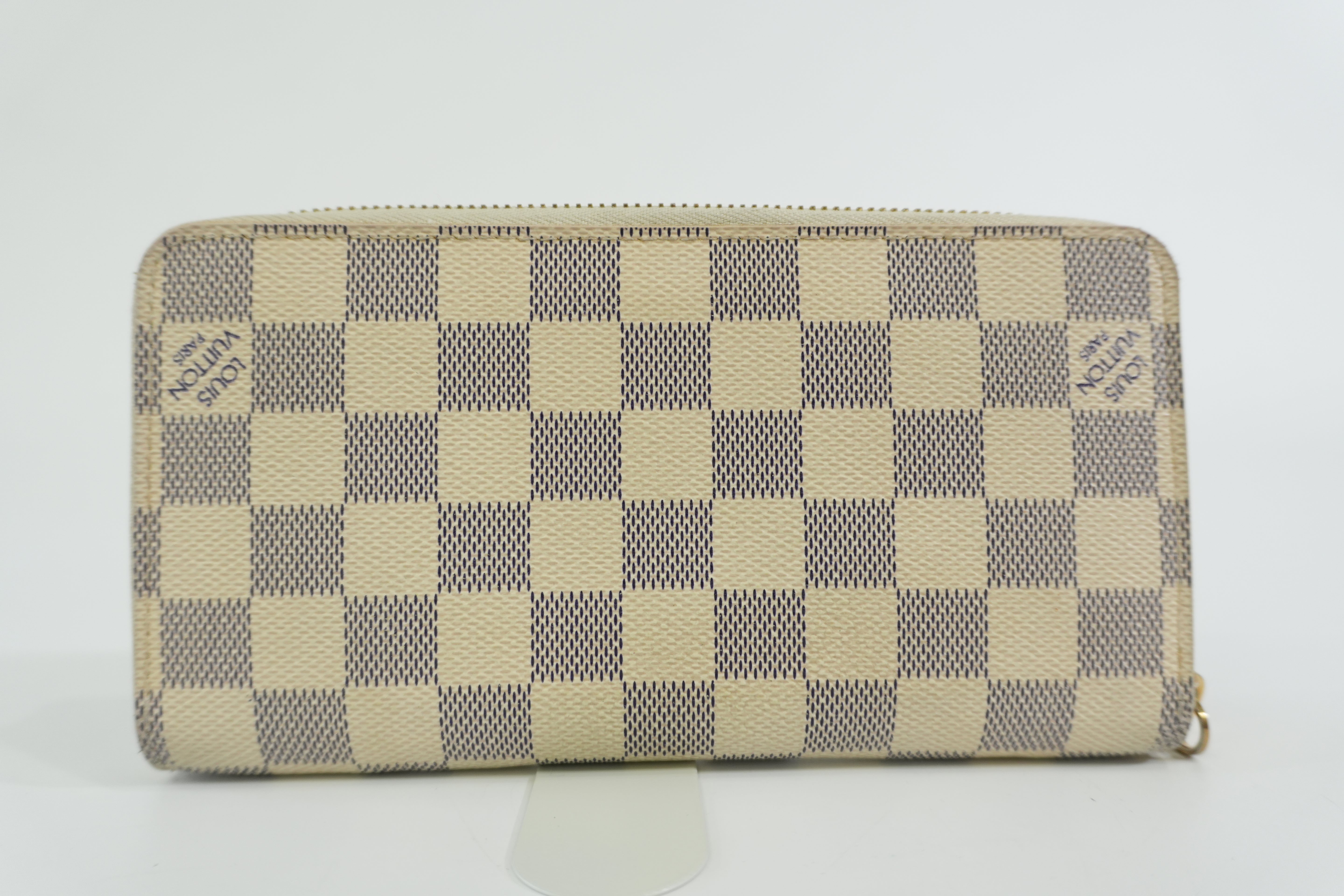 Pre-owned Louis Vuitton Damier Azur Zippy Wallet