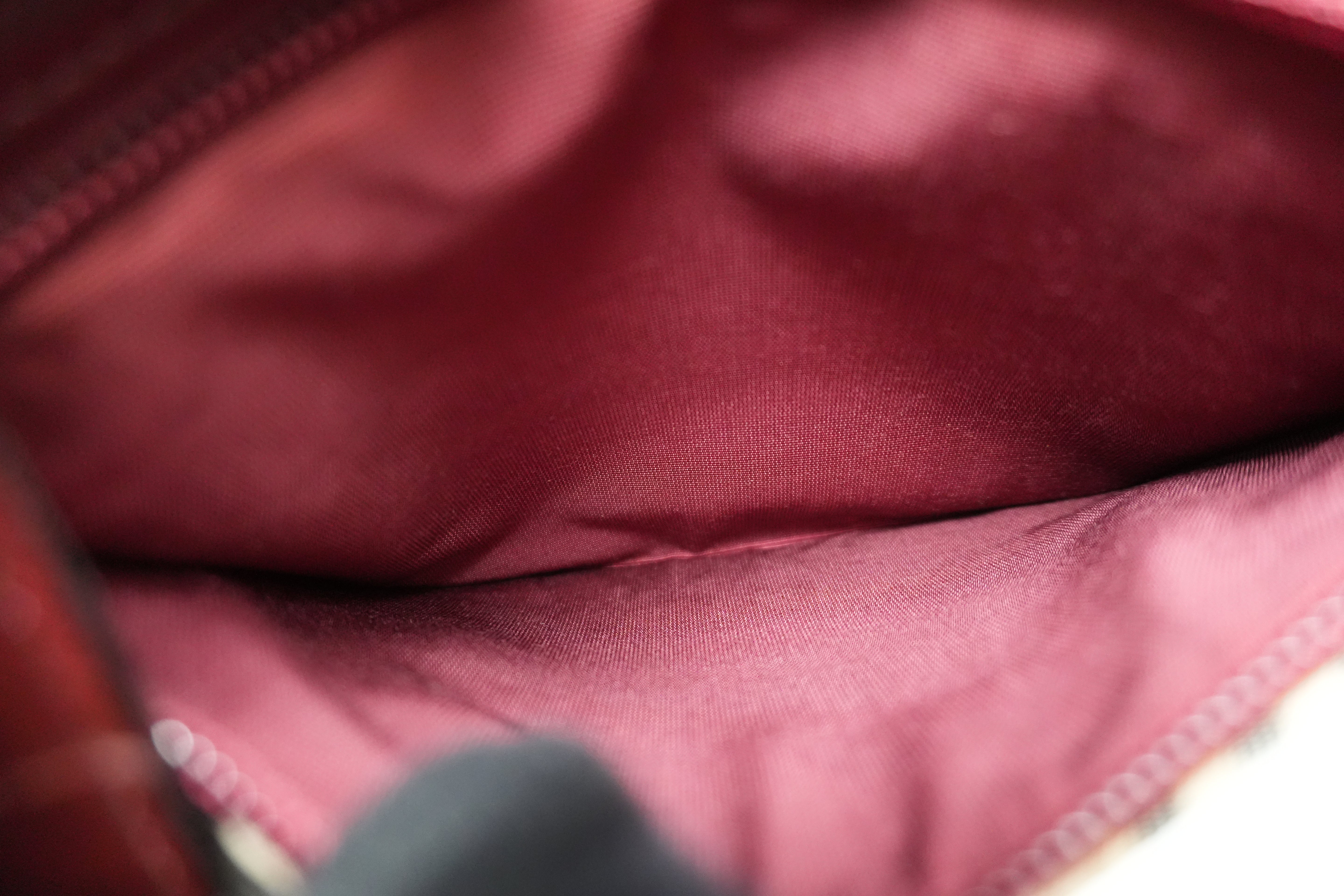 Pre-owned Burberry Nova Check Shoulder Bag Burgundy and Beige