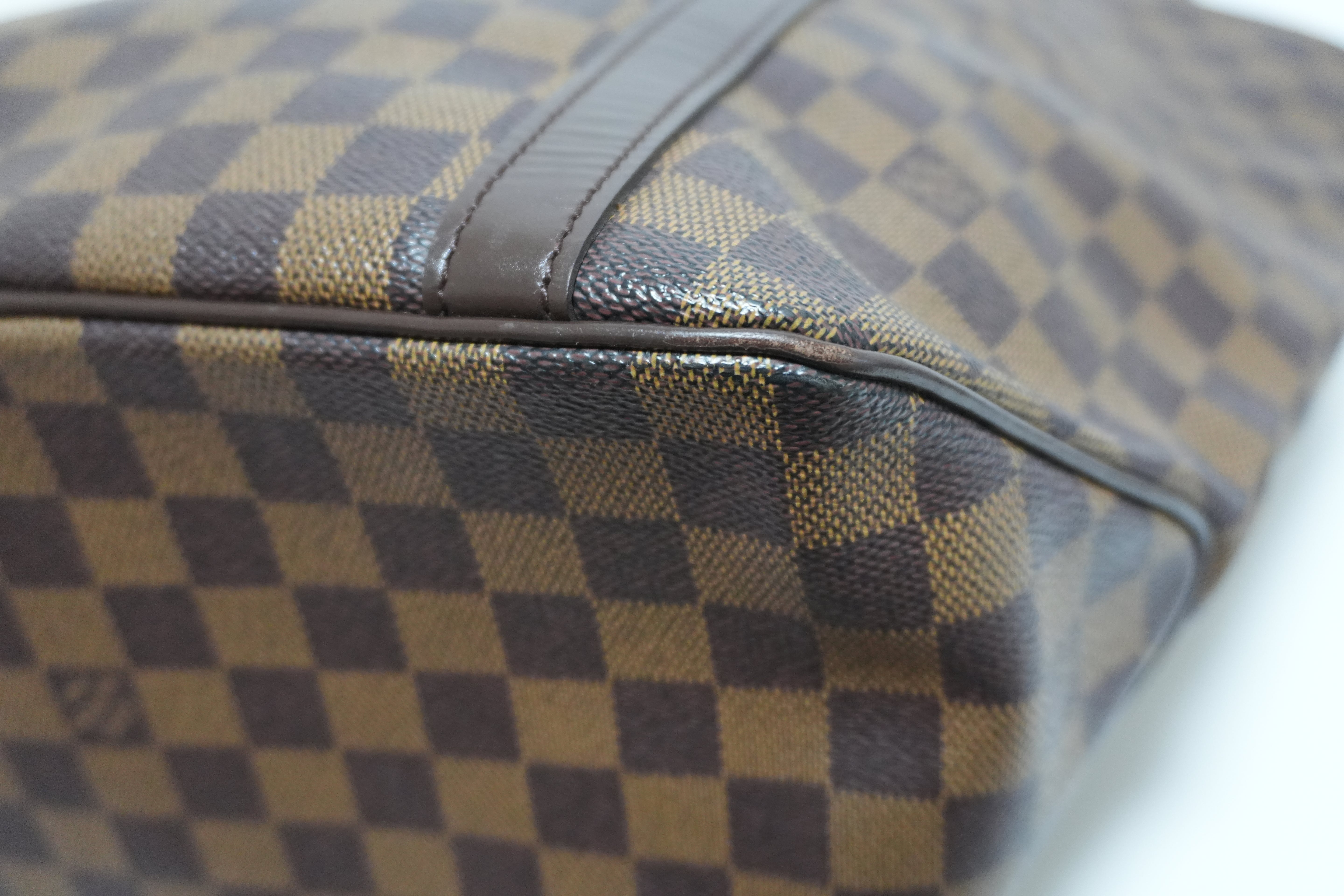 Louis Vuitton Damier Ebene Sac Shopping Tote Bag Used