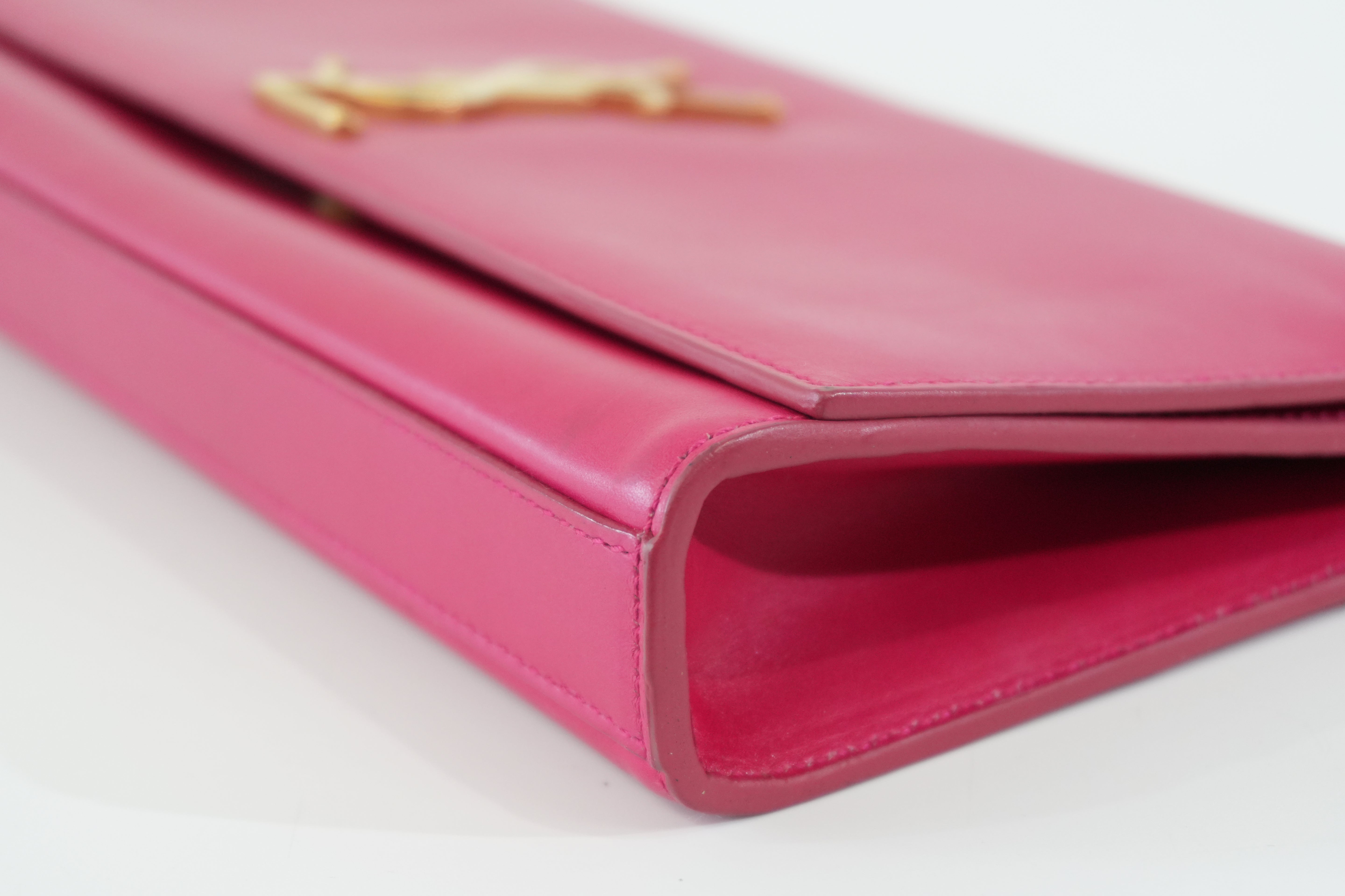 Pre-owned Saint Laurent Cassandre Clutch Bag Pink
