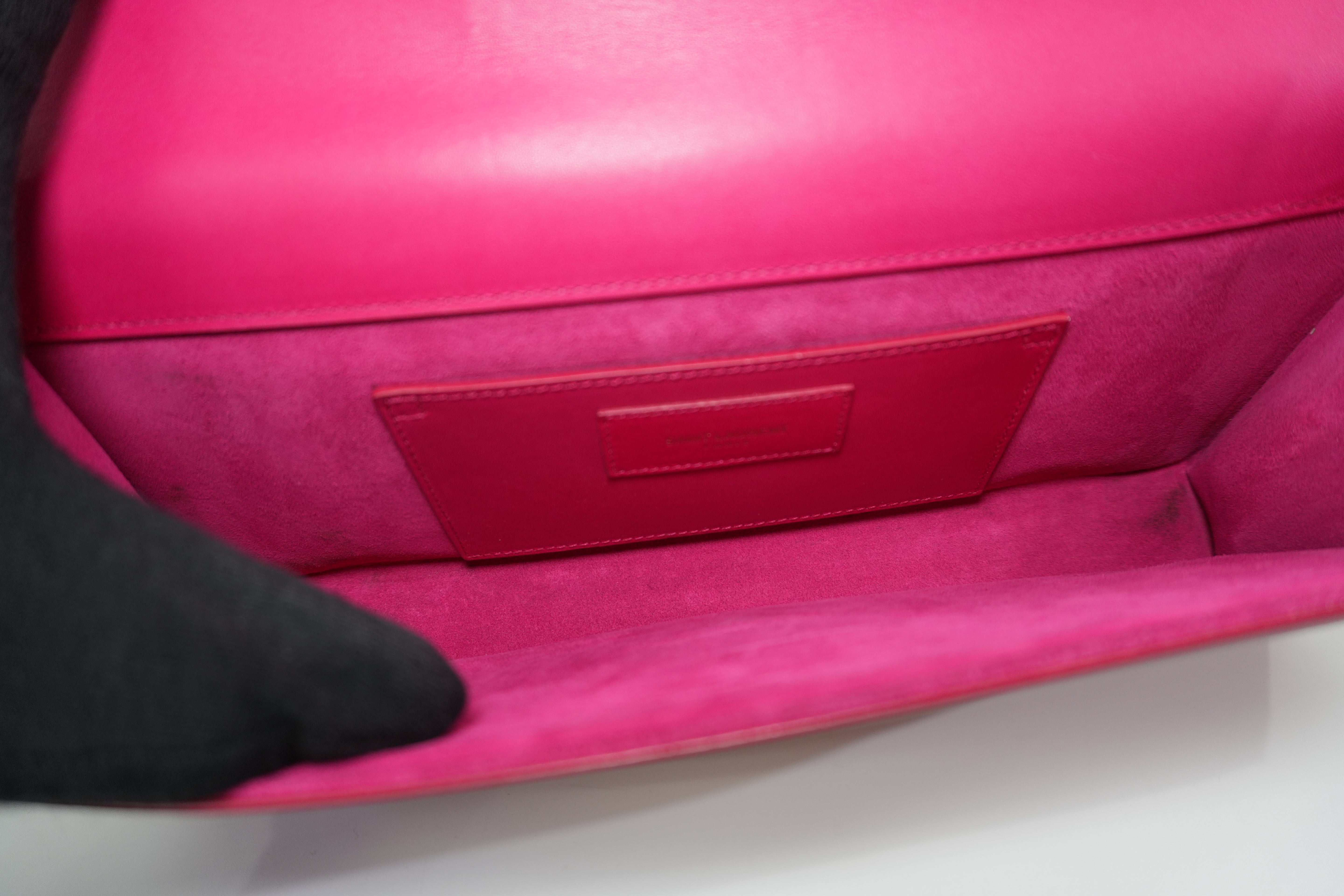 Pre-owned Saint Laurent Cassandre Clutch Bag Pink