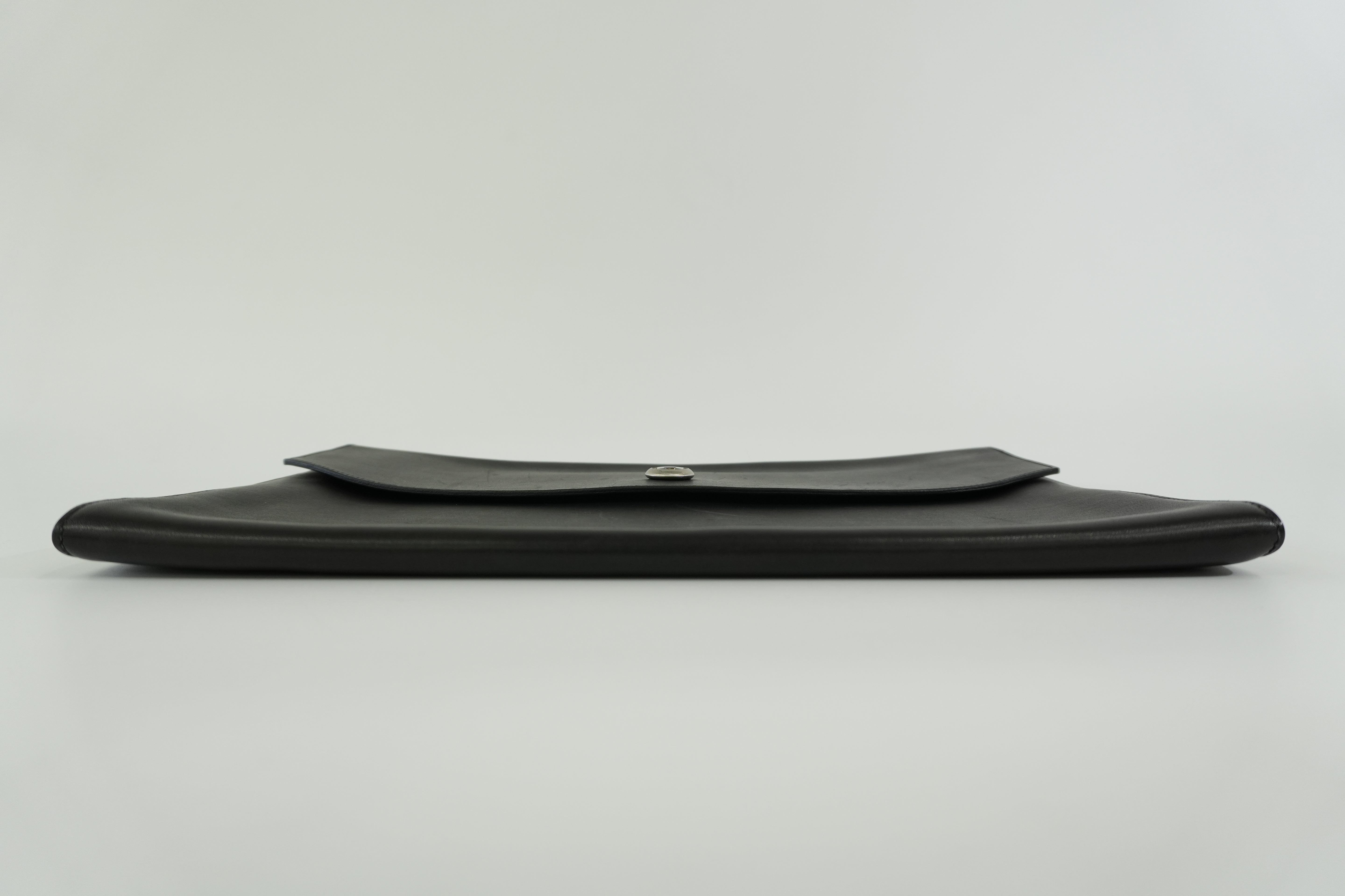 Pre-owned Hermes Leather Clutch Bag Black