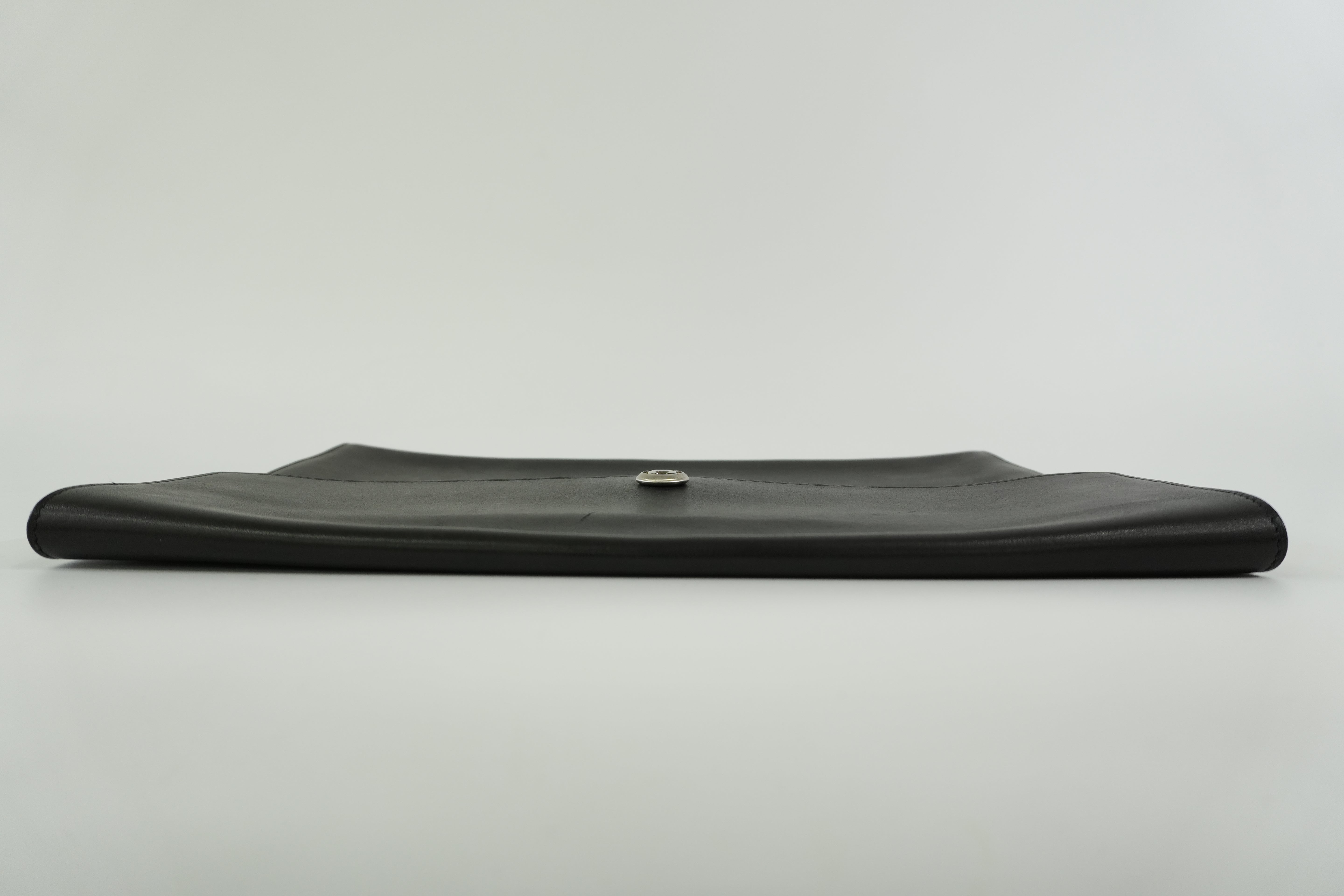 Pre-owned Hermes Leather Clutch Bag Black