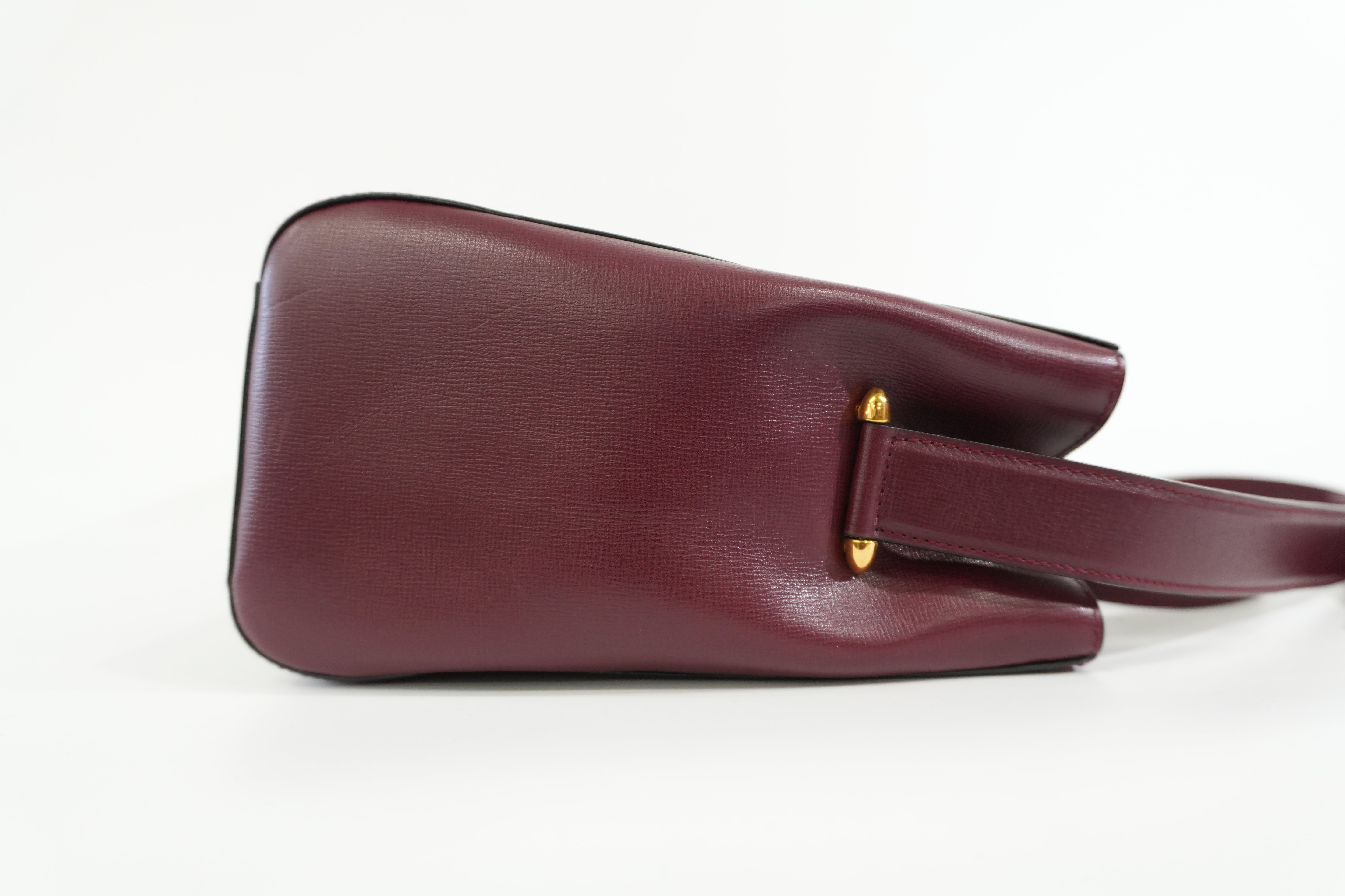 Pre-owned Cartier Must de Cartier Shoulder Bag Burgundy