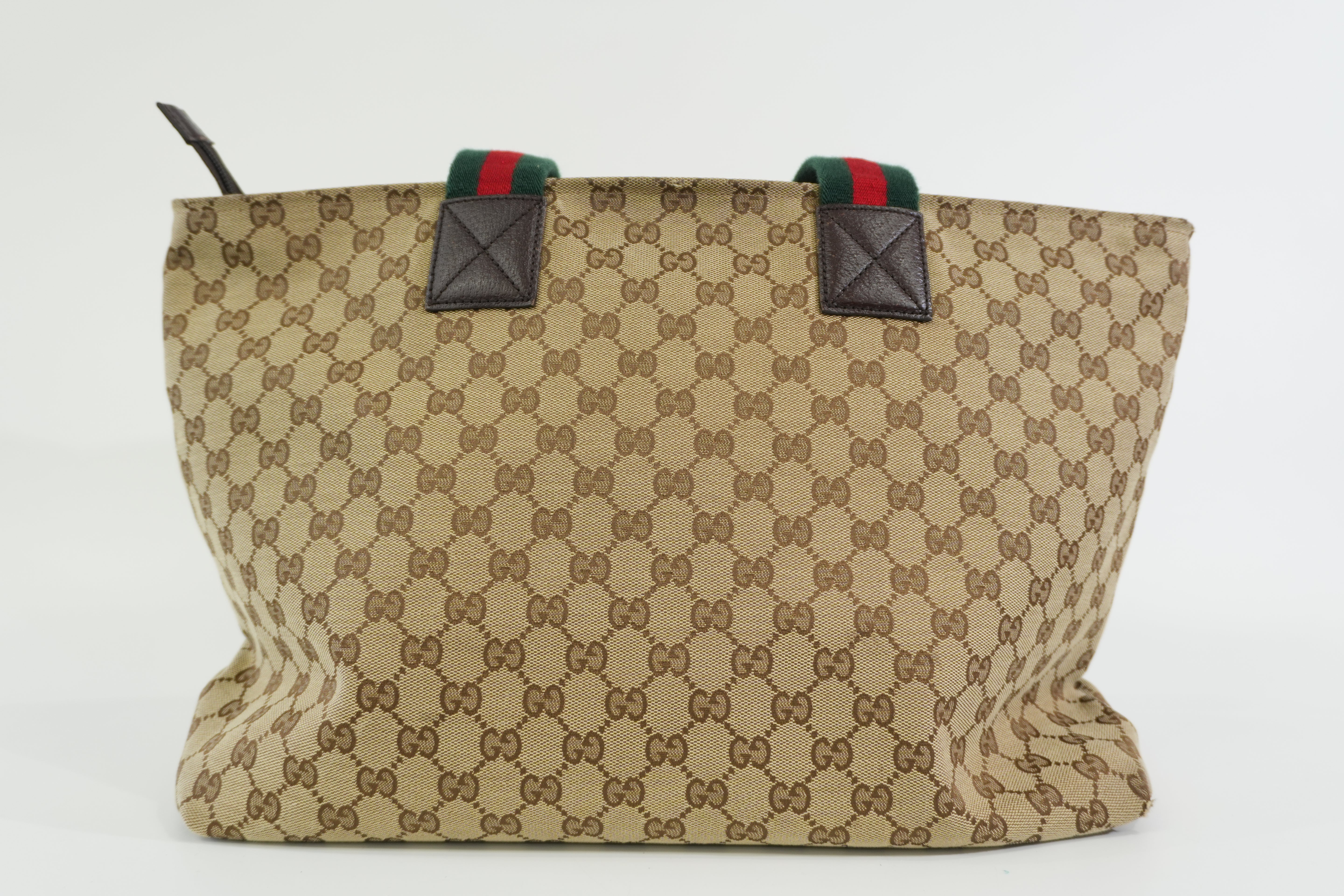 Pre-owned Gucci Ophidia Tote Bag Brown