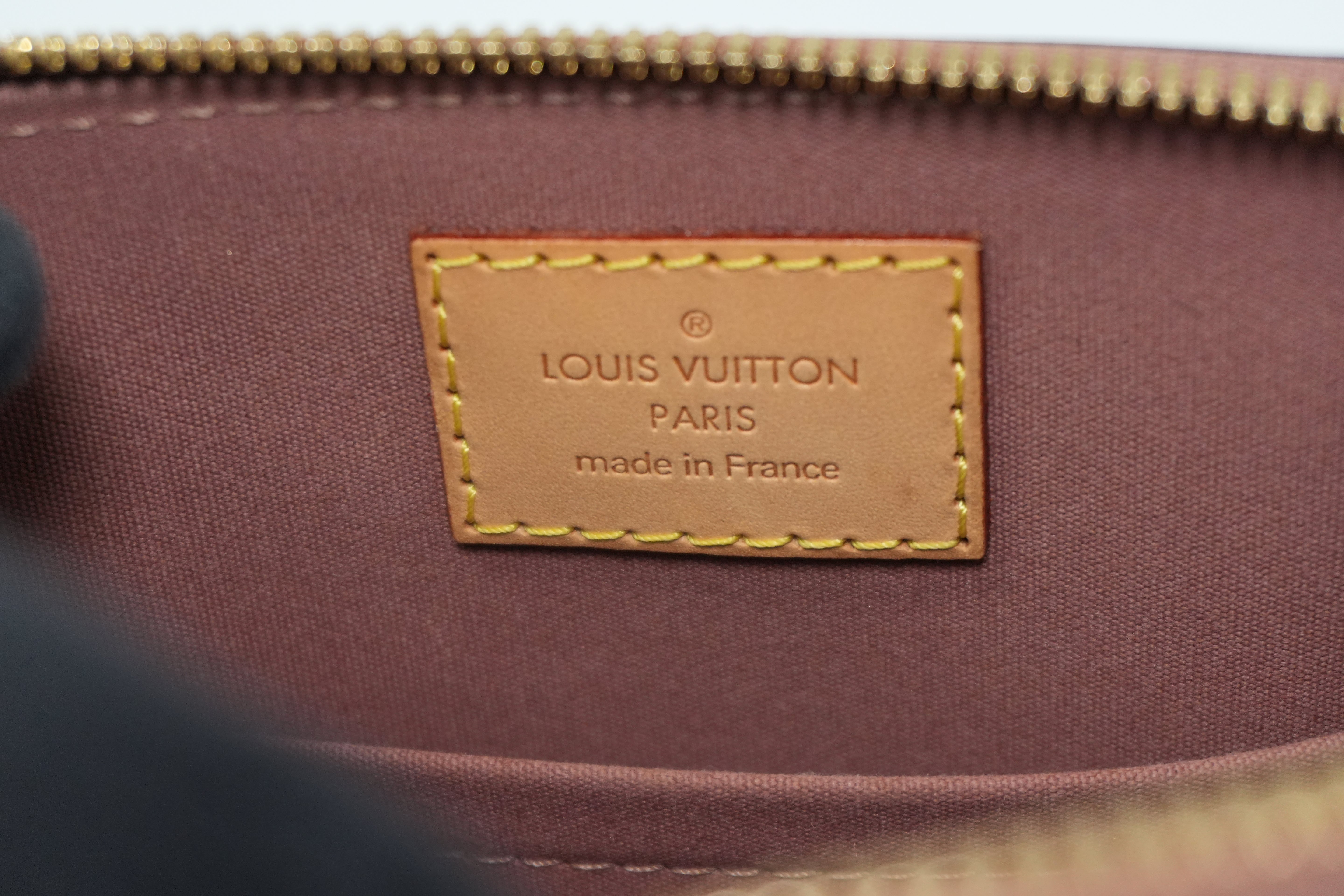 Pre-owned Louis Vuitton Vernis Alma BB Shoulder Bag Brown