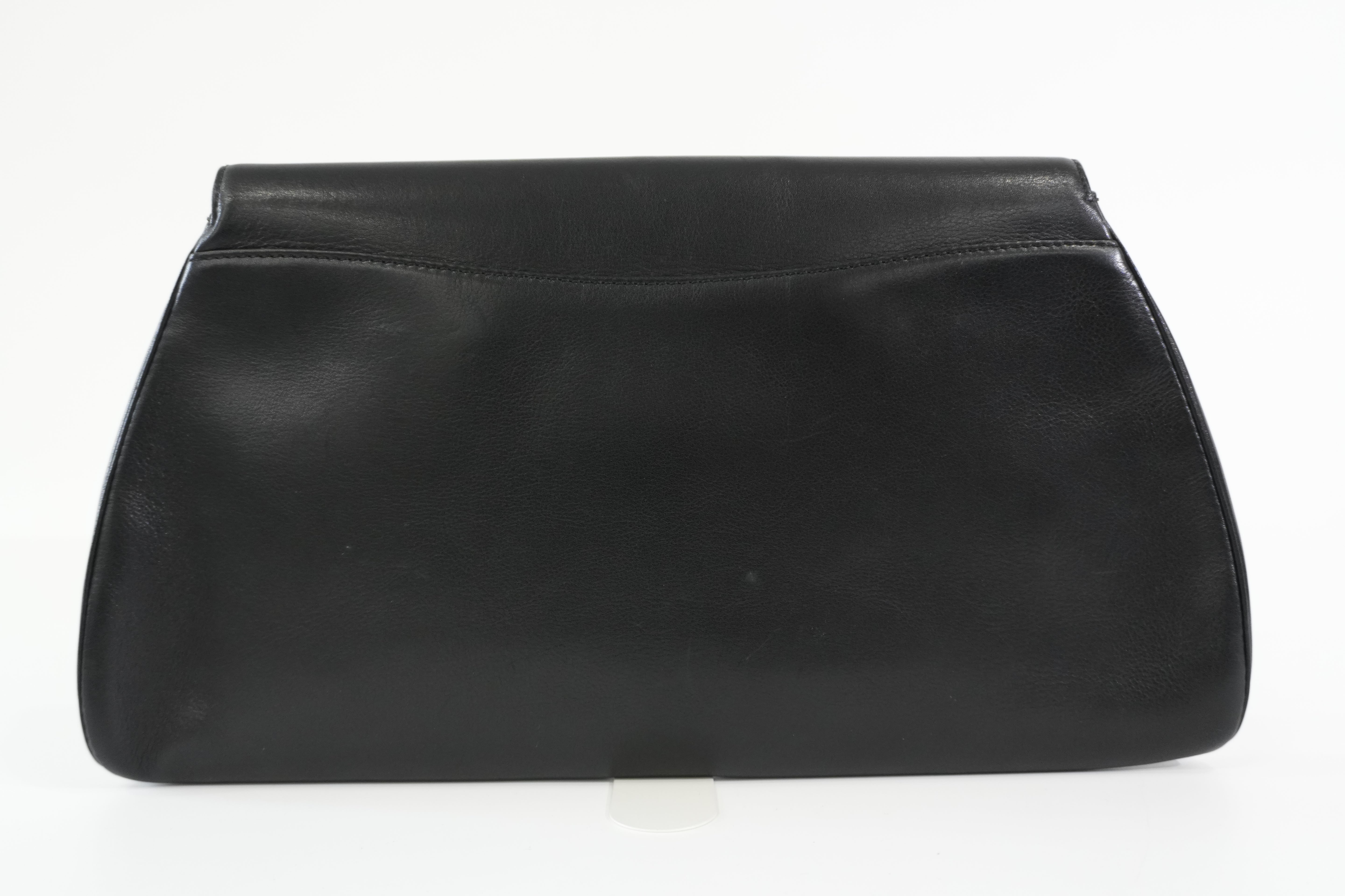 Pre-owned Cartier Panthere Clutch Bag Black